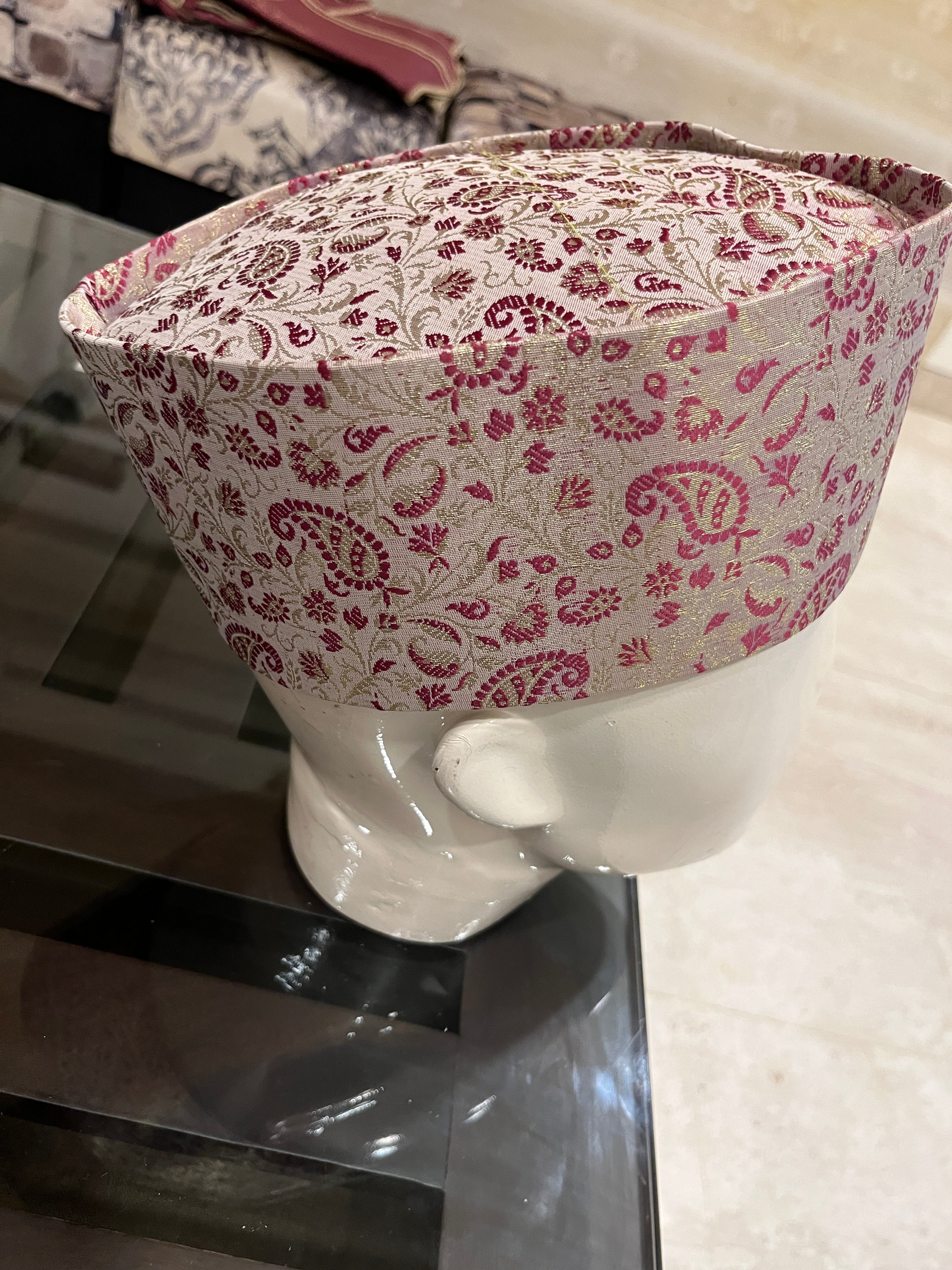 African Kente Kufi Hat, Kofi Hat, Ankara Cap, African Men Hat, Choir, Black History Month Men Accessory