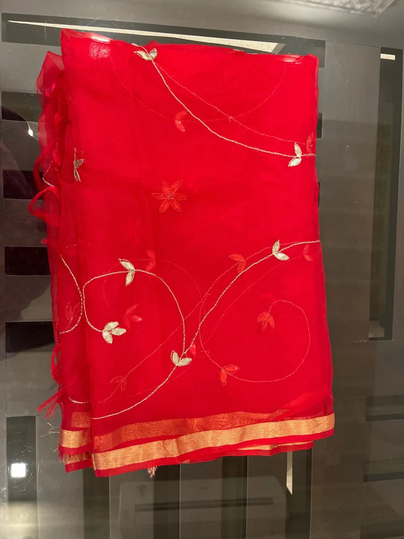 Wedding dupatta with handwork
