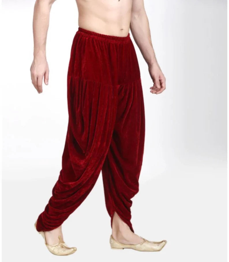 Velvet men’s harem dhoti ethnic pants dhoti