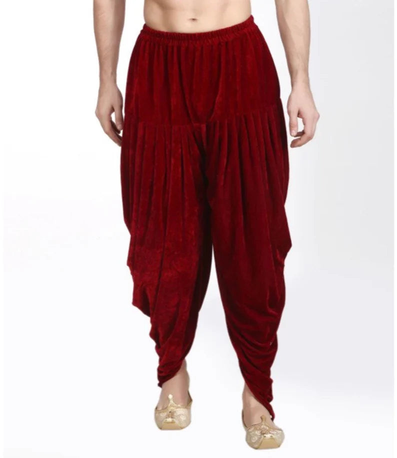 Velvet men’s harem dhoti ethnic pants dhoti