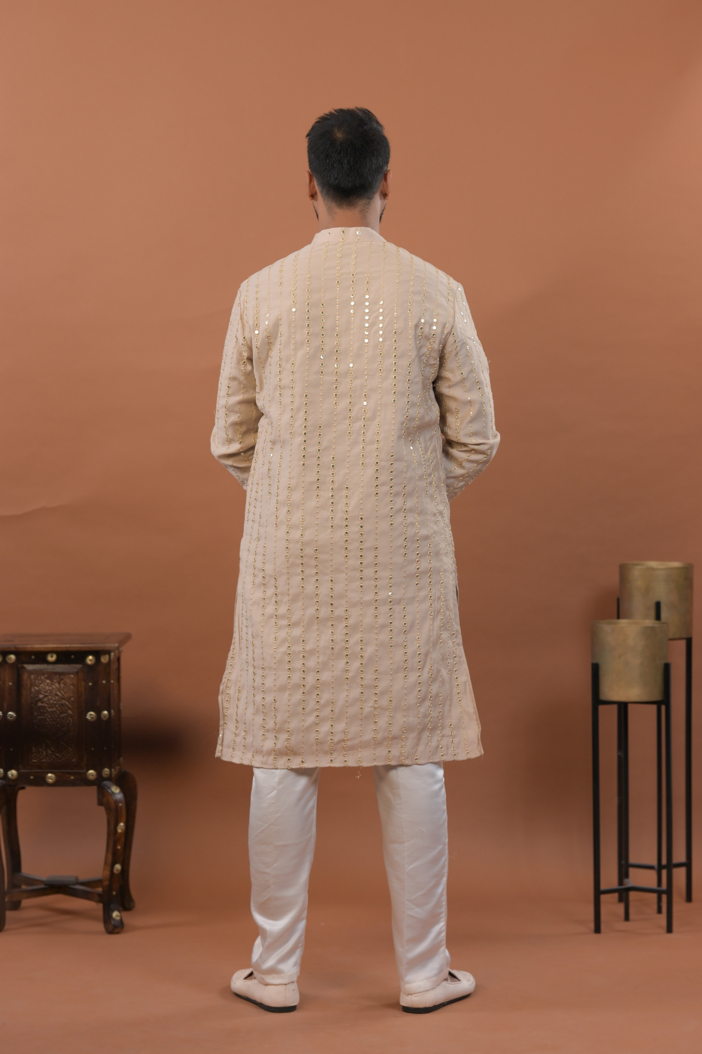 Handwork Mens Kurta & Pants Set | Festive Outfit for men | Wedding wear for men | kurta for groom or groomsmen