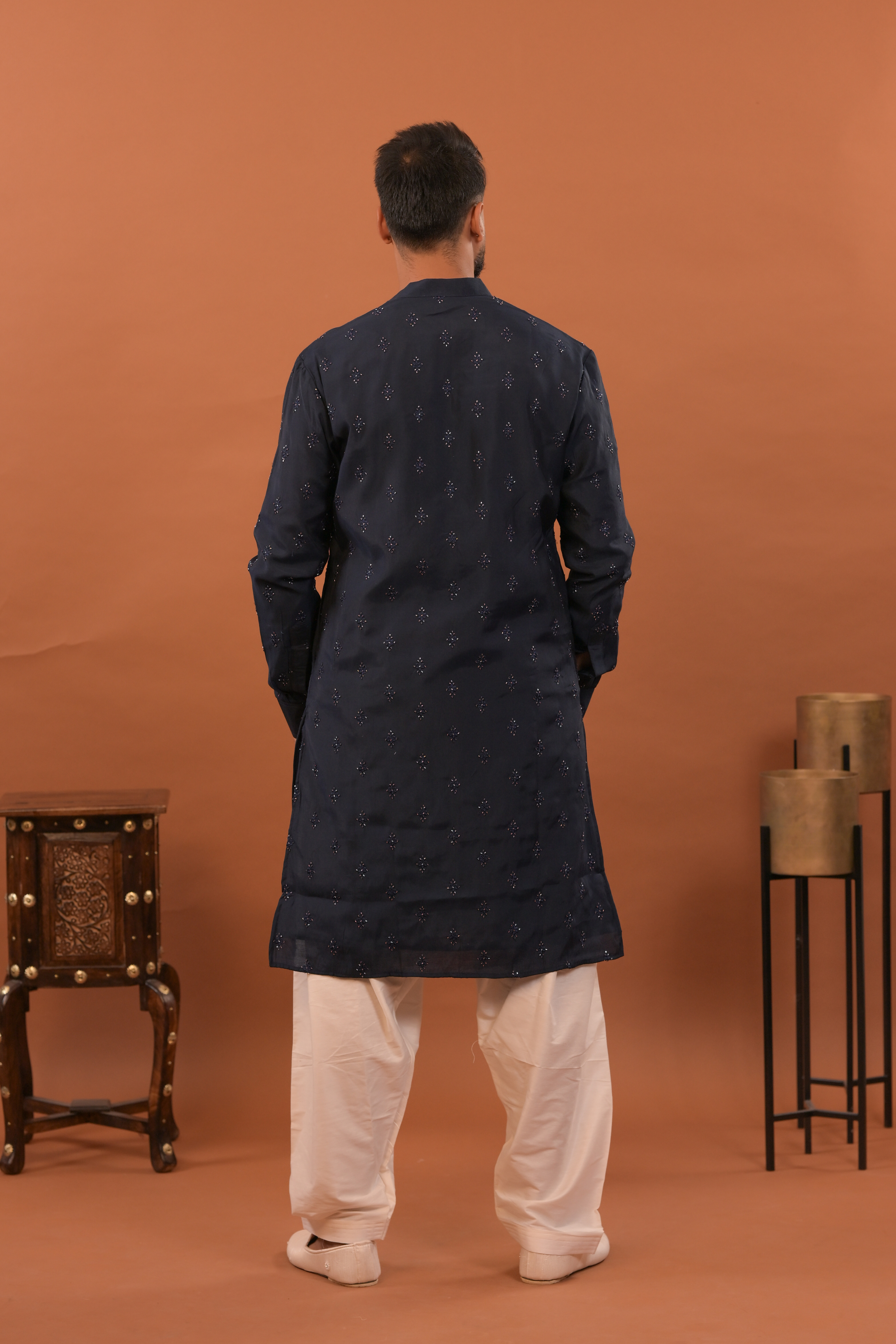 Handwork Mens Kurta & Pants Set | Festive Outfit for men | Groom or Groomsmen outfit