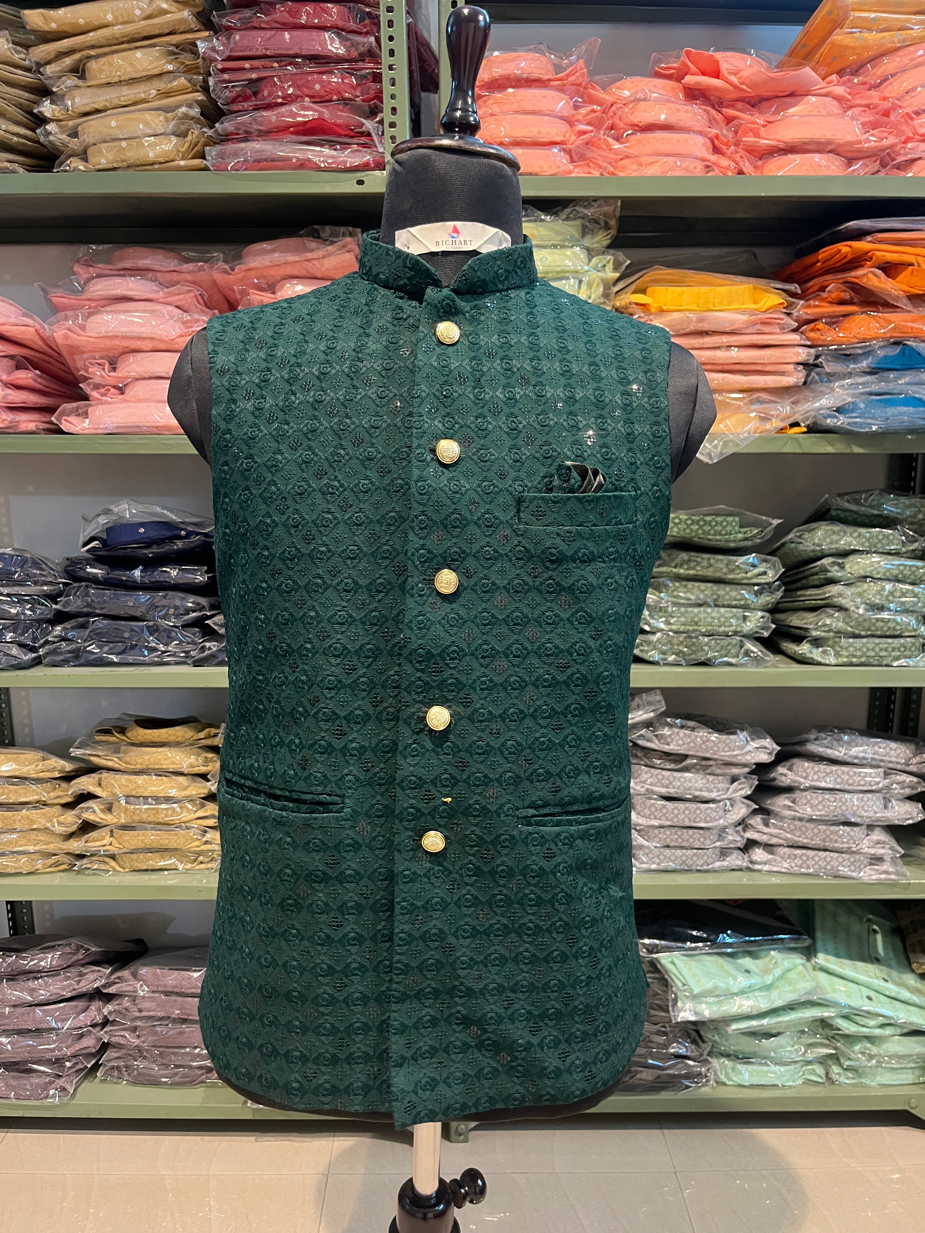 HandWork Nehru Jacket For Men | Modi Jacket | Jodhpuri jacket | Wedding jacket for men | Groom or Groomsmen outfit | Festive outfit for men