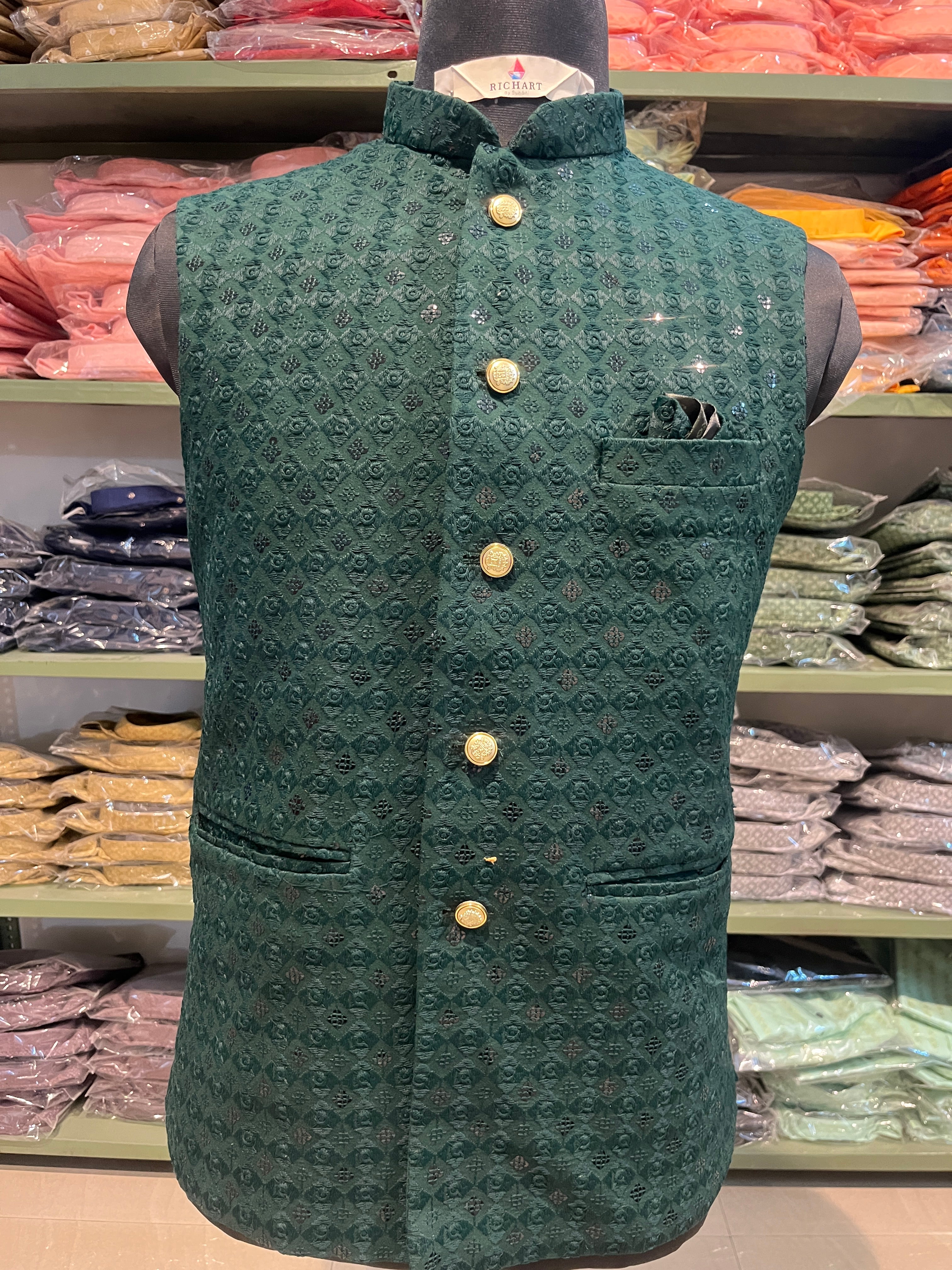 HandWork Nehru Jacket For Men | Modi Jacket | Jodhpuri jacket | Wedding jacket for men | Groom or Groomsmen outfit | Festive outfit for men