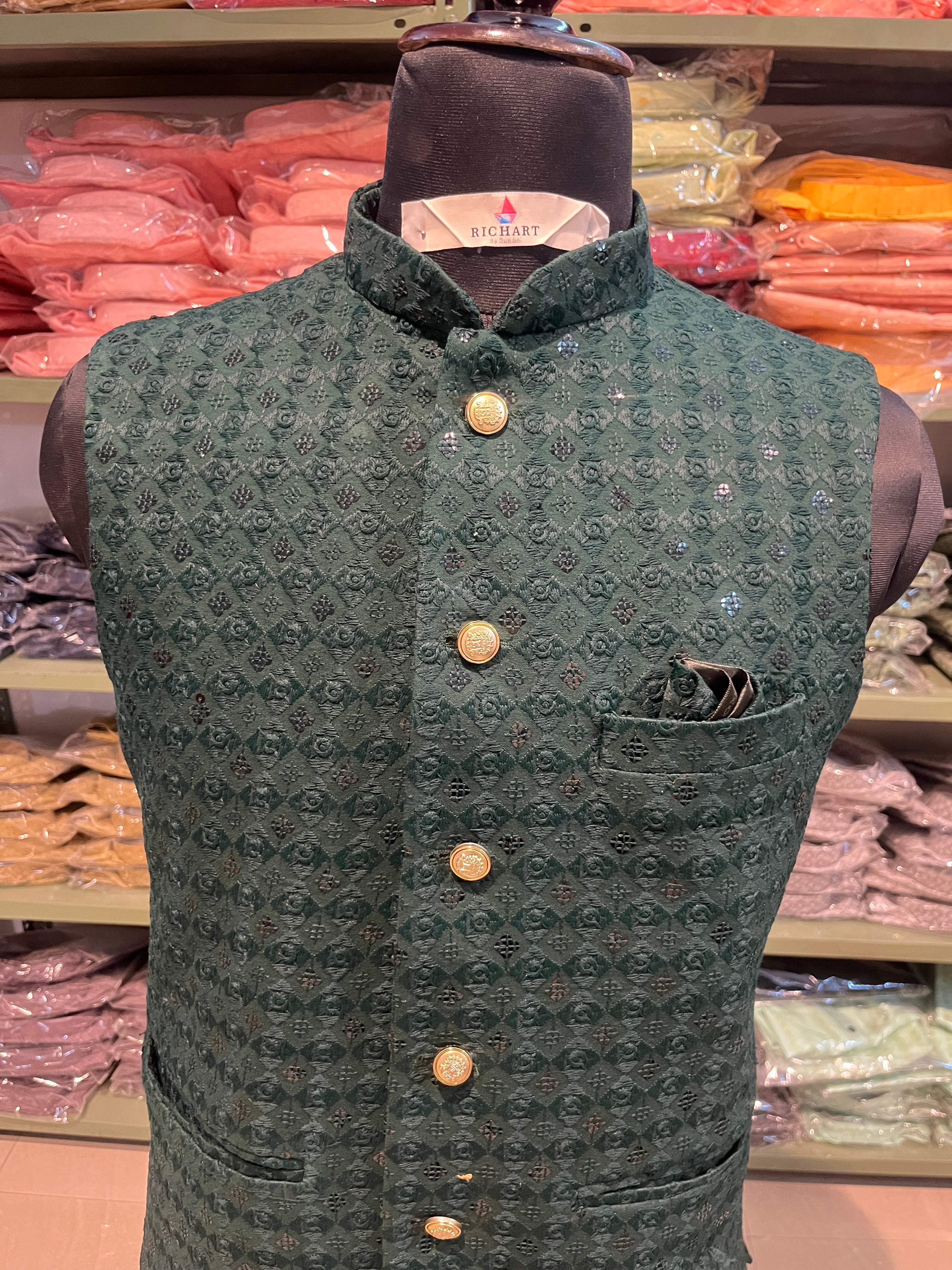 HandWork Nehru Jacket For Men | Modi Jacket | Jodhpuri jacket | Wedding jacket for men | Groom or Groomsmen outfit | Festive outfit for men