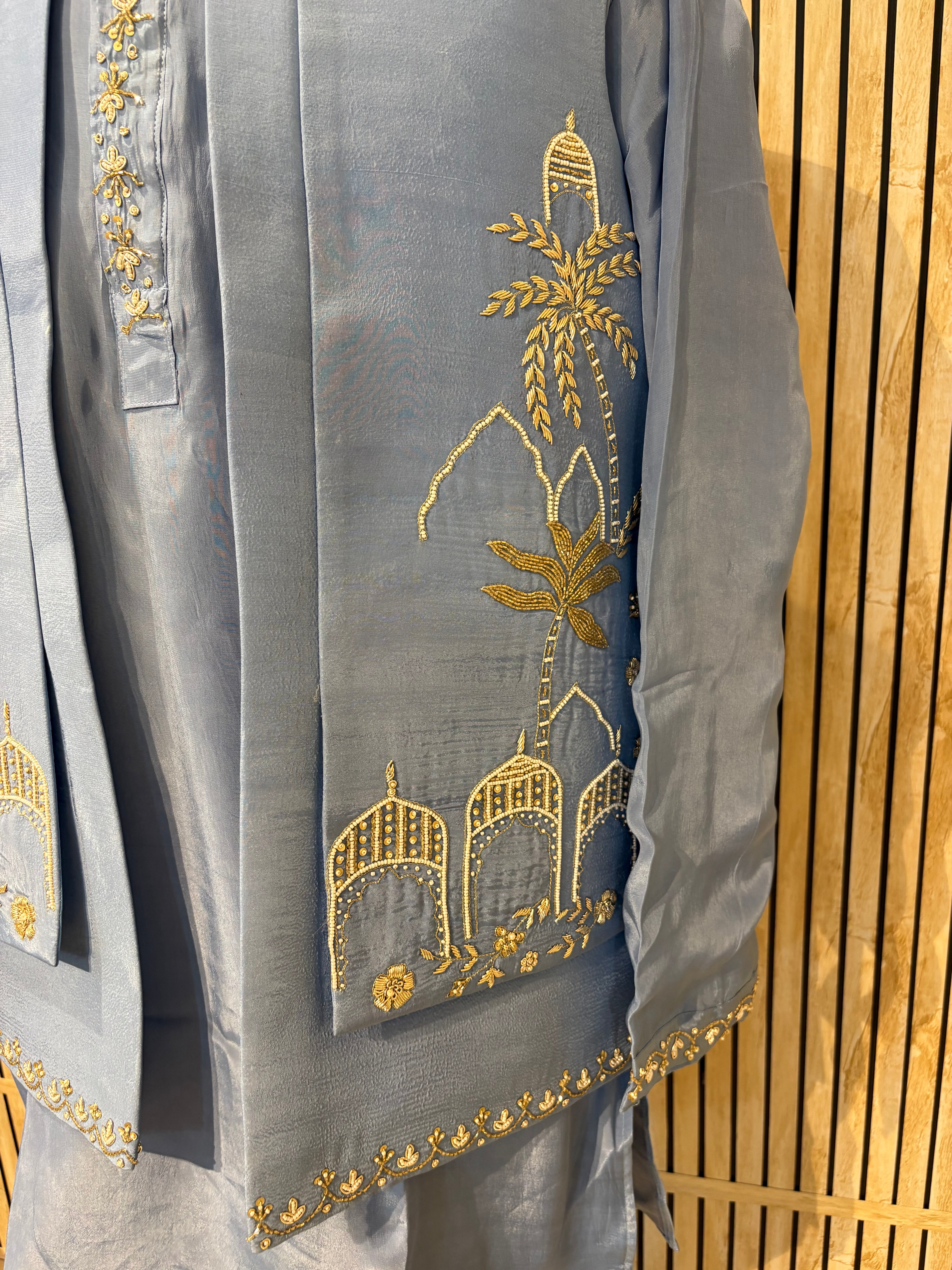 Handwork Nehru Jacket with kurta pyjama set For Men | Modi Jacket 3 piece set | Indian wedding wear outfits | waistcoat | kurta pant with jacket