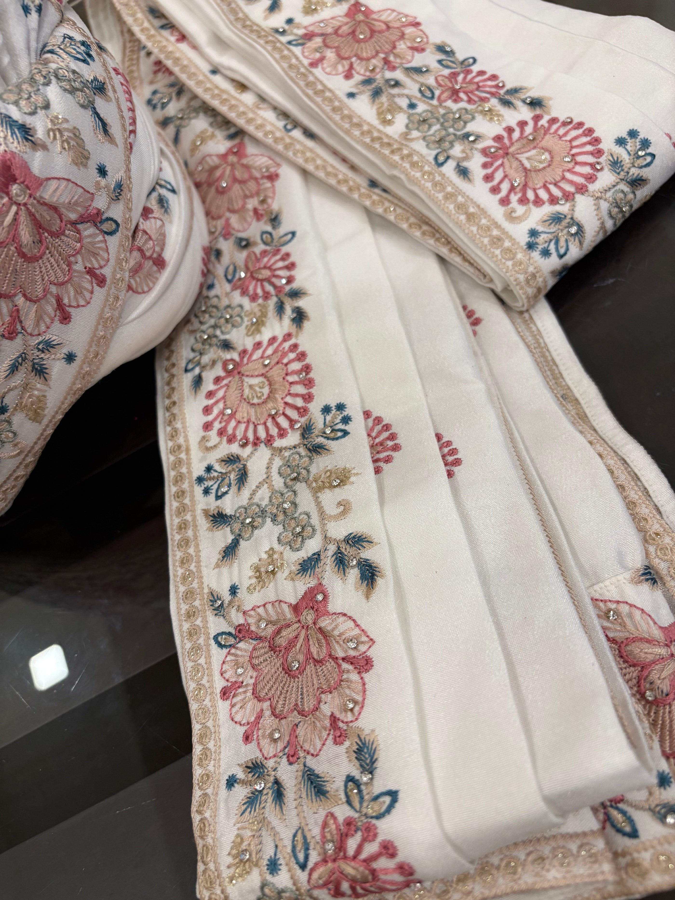 Stitched Handwork Border Safa/turban/pagri/pheta Pheta (Turban Safa) And Dupatta set For Men For Wedding/marriage And Traditional Function