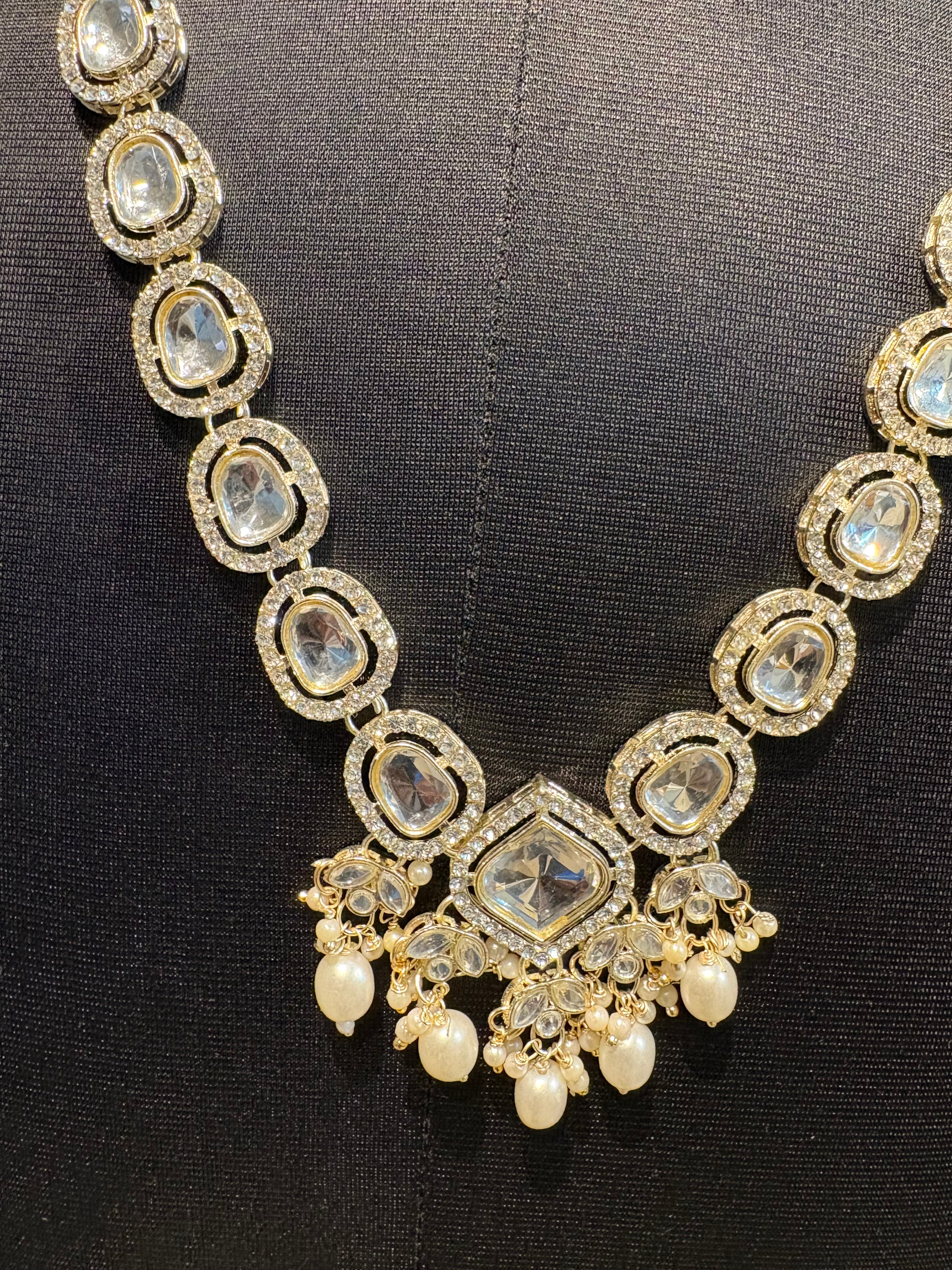 Men's stone Long Mala For Men Wedding Traditional | Groom/ Dulha Necklace For Sherwani