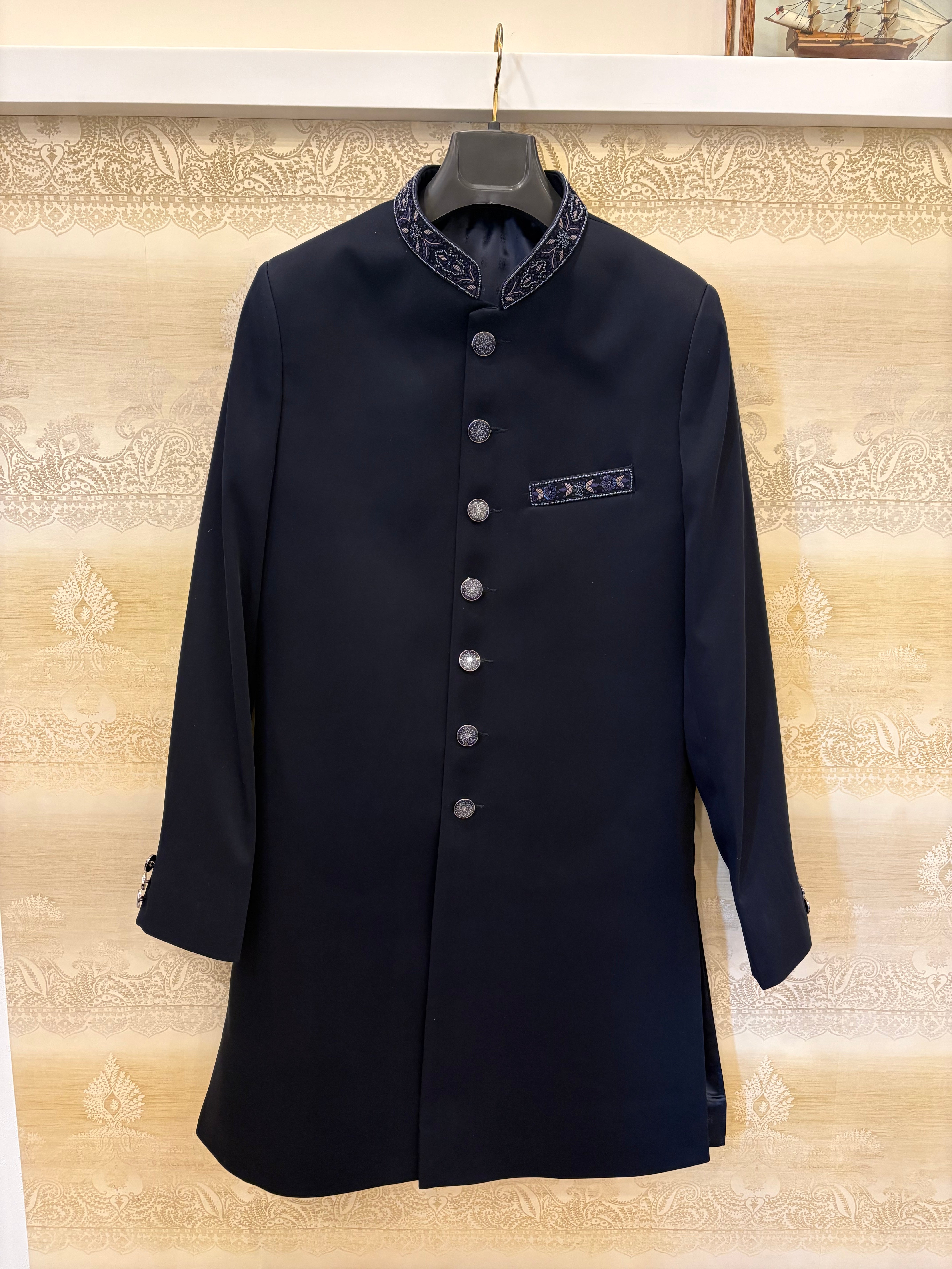 Jodhpuri Suit | Indowestern Coat With Handwork for men | Cocktail party outfit for groom and groomsmen