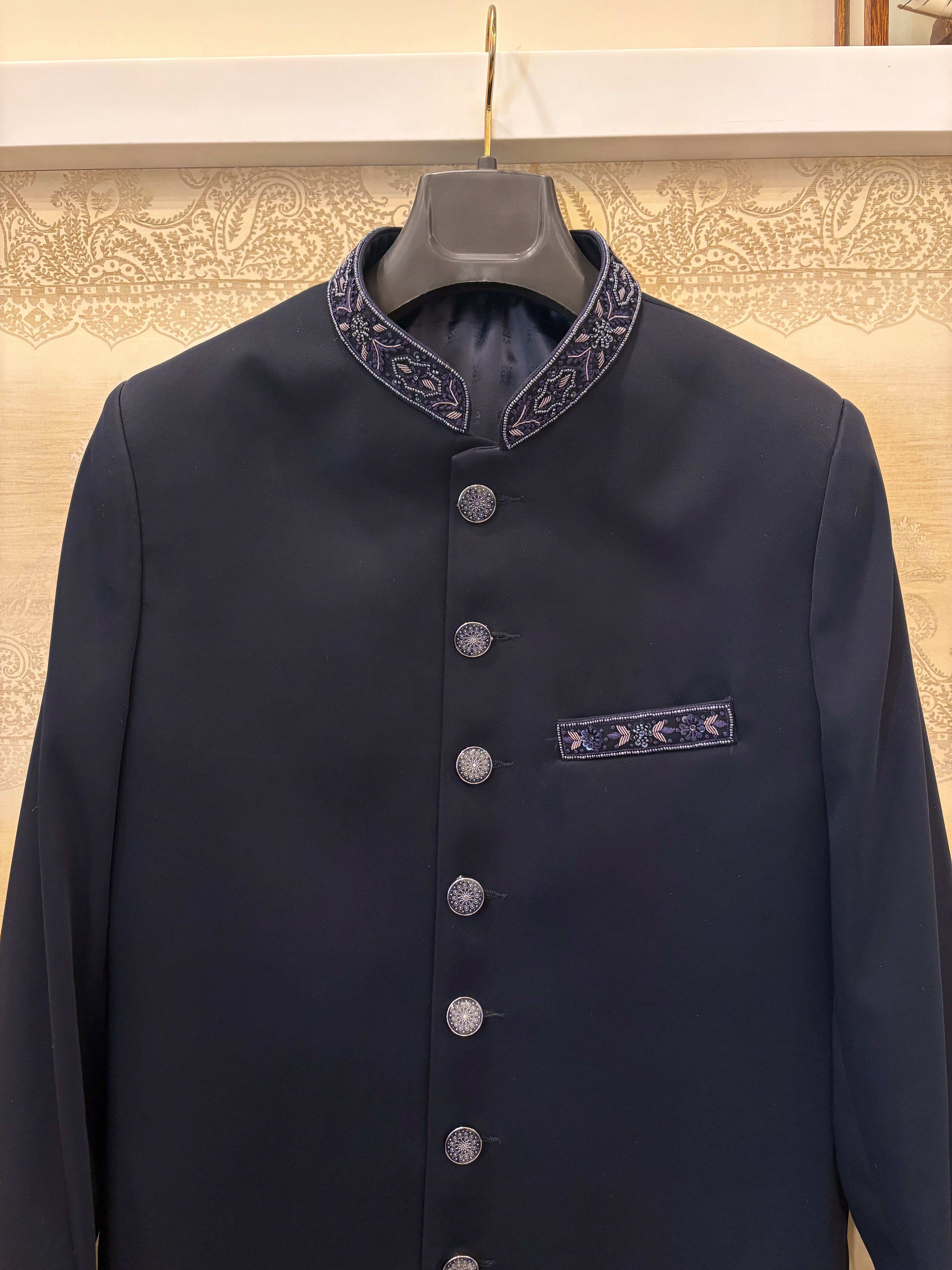 Jodhpuri Suit | Indowestern Coat With Handwork for men | Cocktail party outfit for groom and groomsmen
