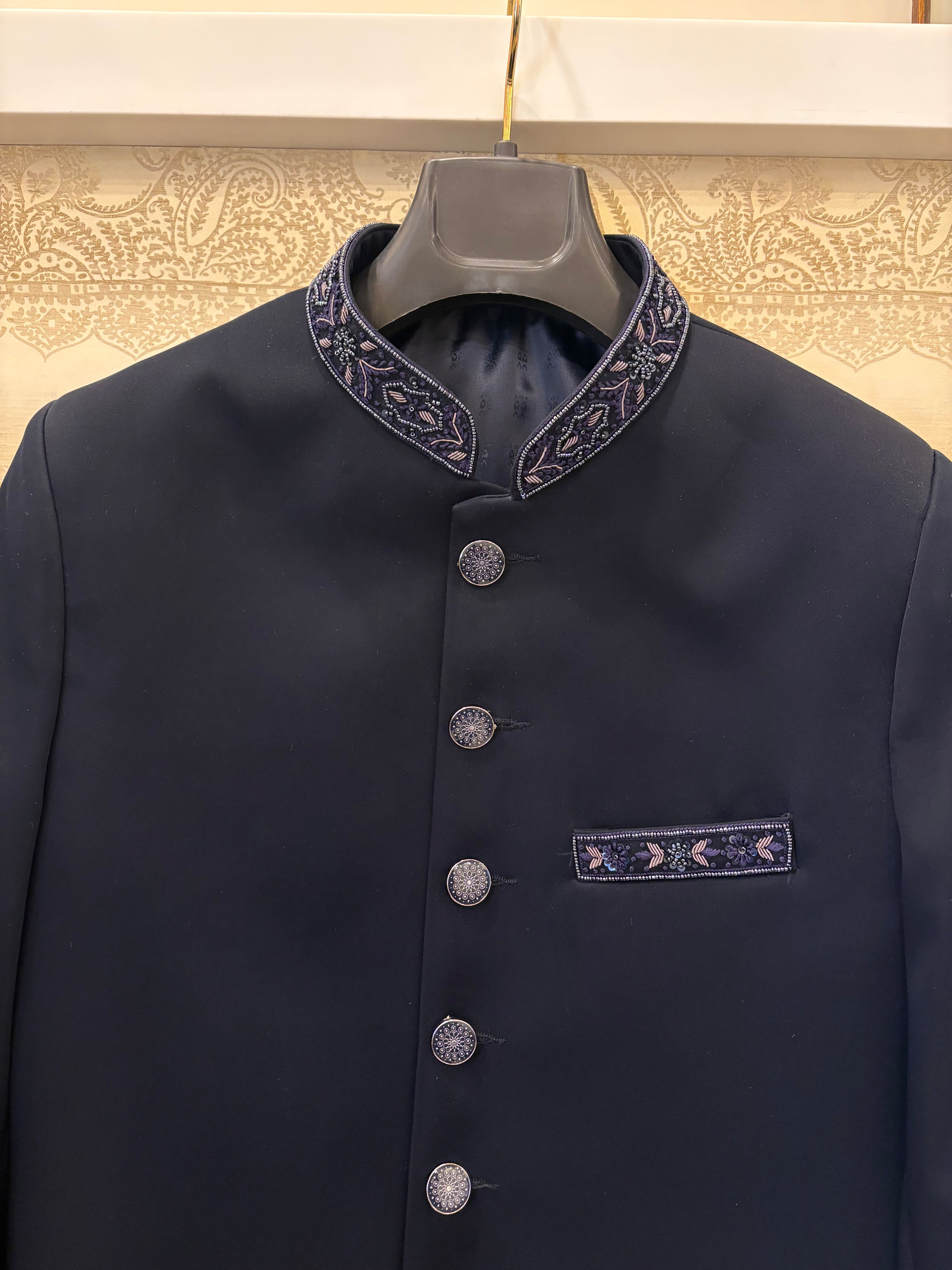 Jodhpuri Suit | Indowestern Coat With Handwork for men | Cocktail party outfit for groom and groomsmen
