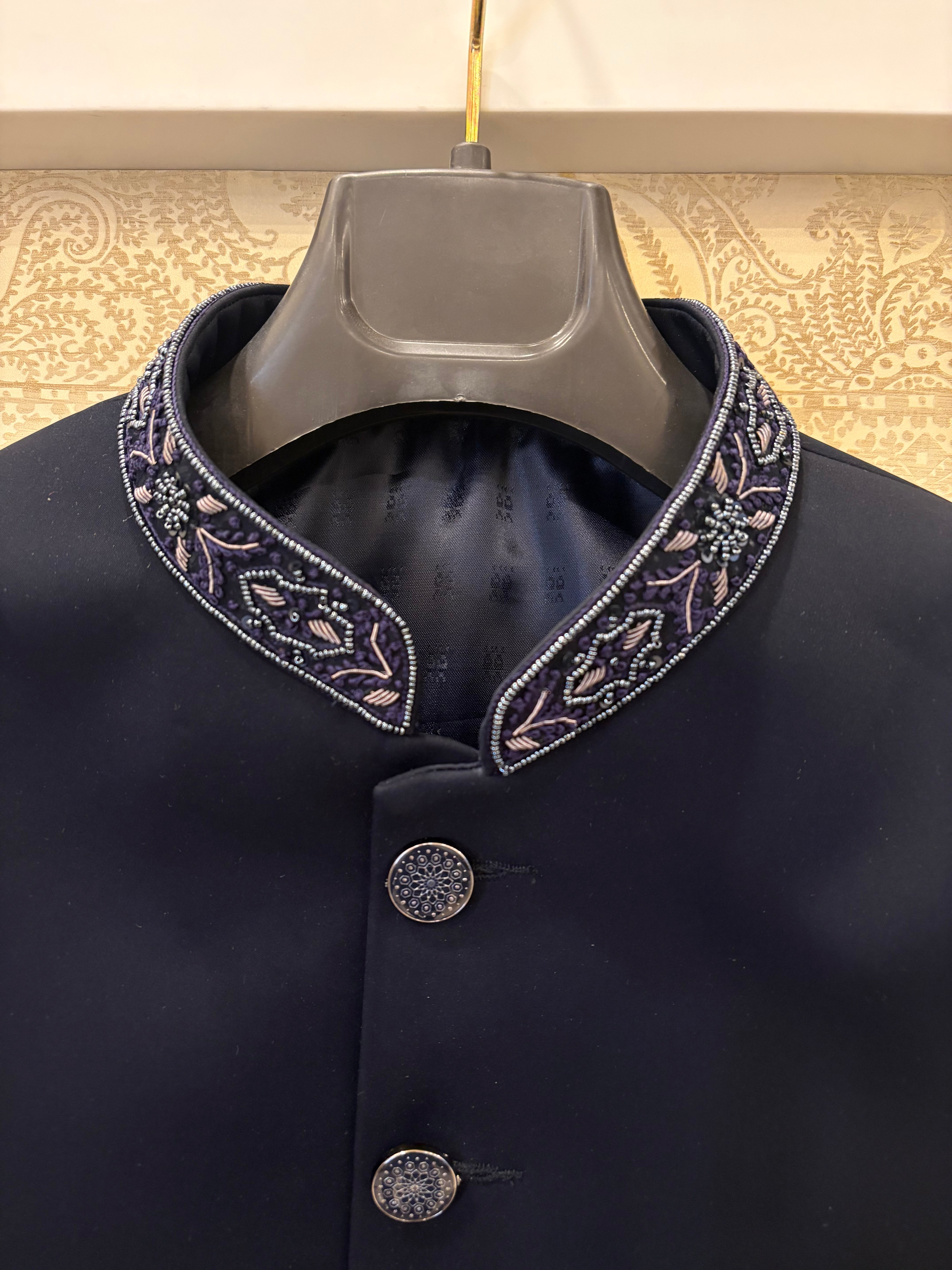 Jodhpuri Suit | Indowestern Coat With Handwork for men | Cocktail party outfit for groom and groomsmen