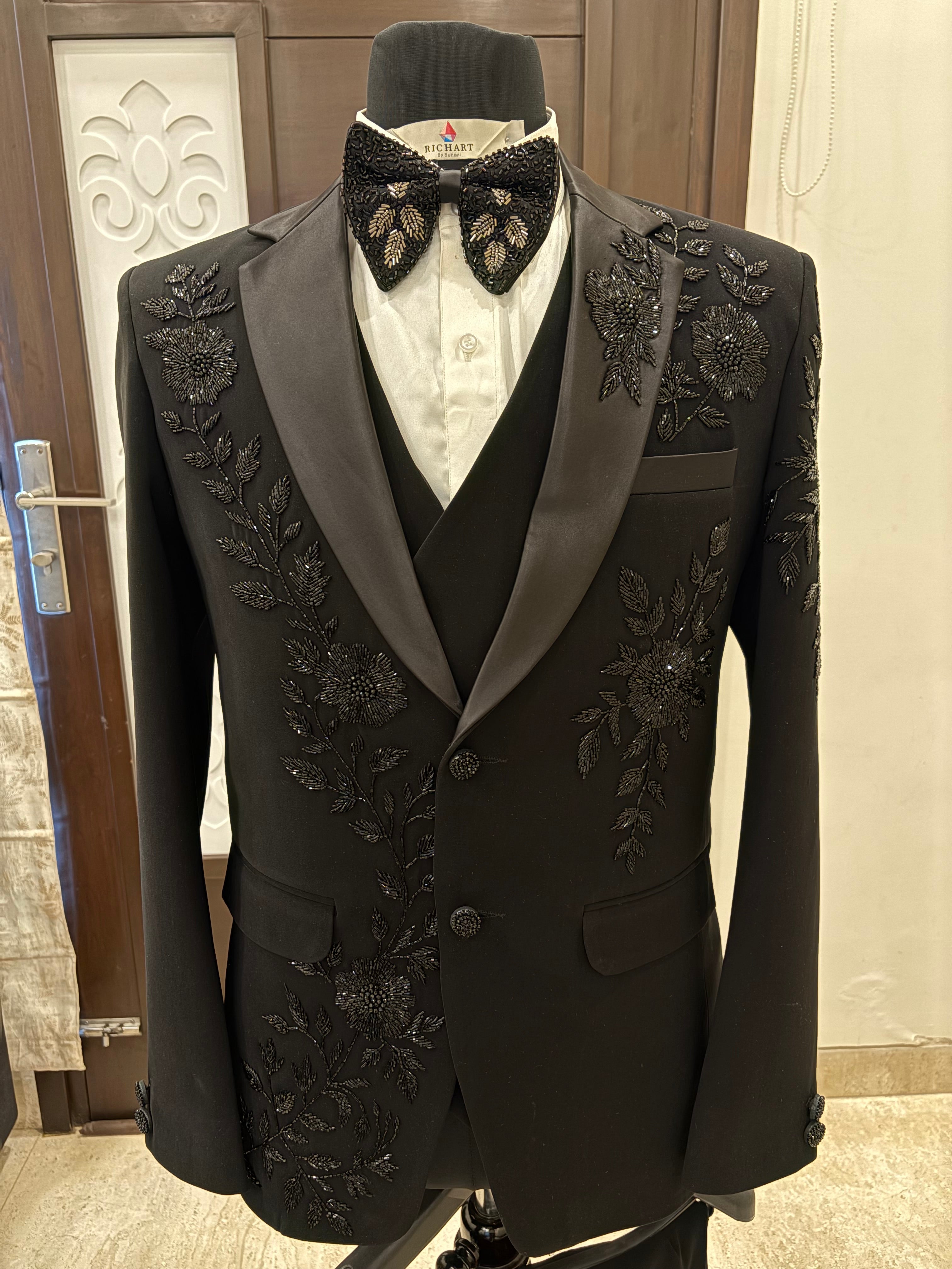 designer Handwork blazer for men | designer 3-piece suit for men | Groom and Groomsmen Outfit