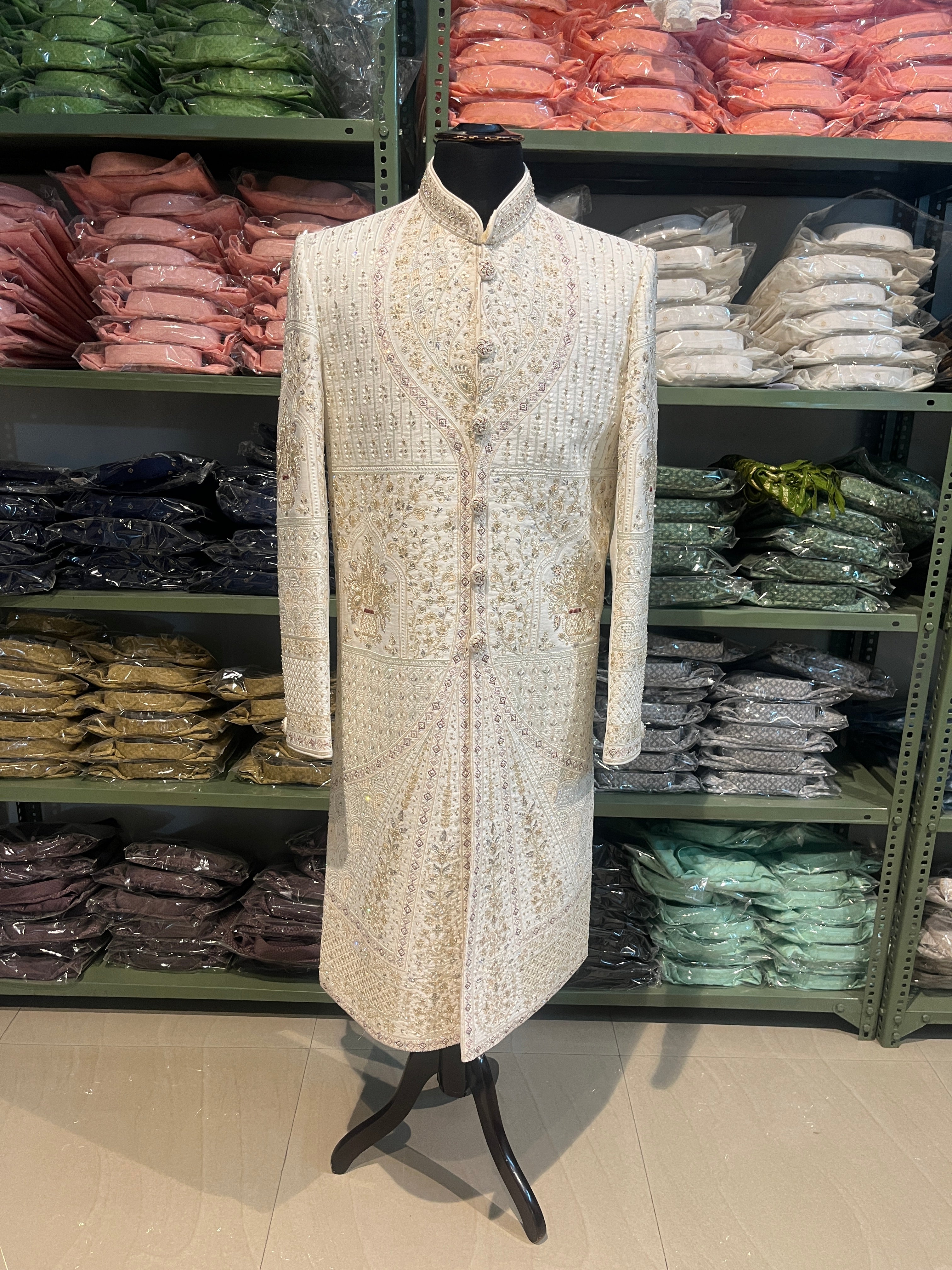 Ivory wedding Sherwani | groom and Groomsmen outfit | indian pakistani wedding dress for men