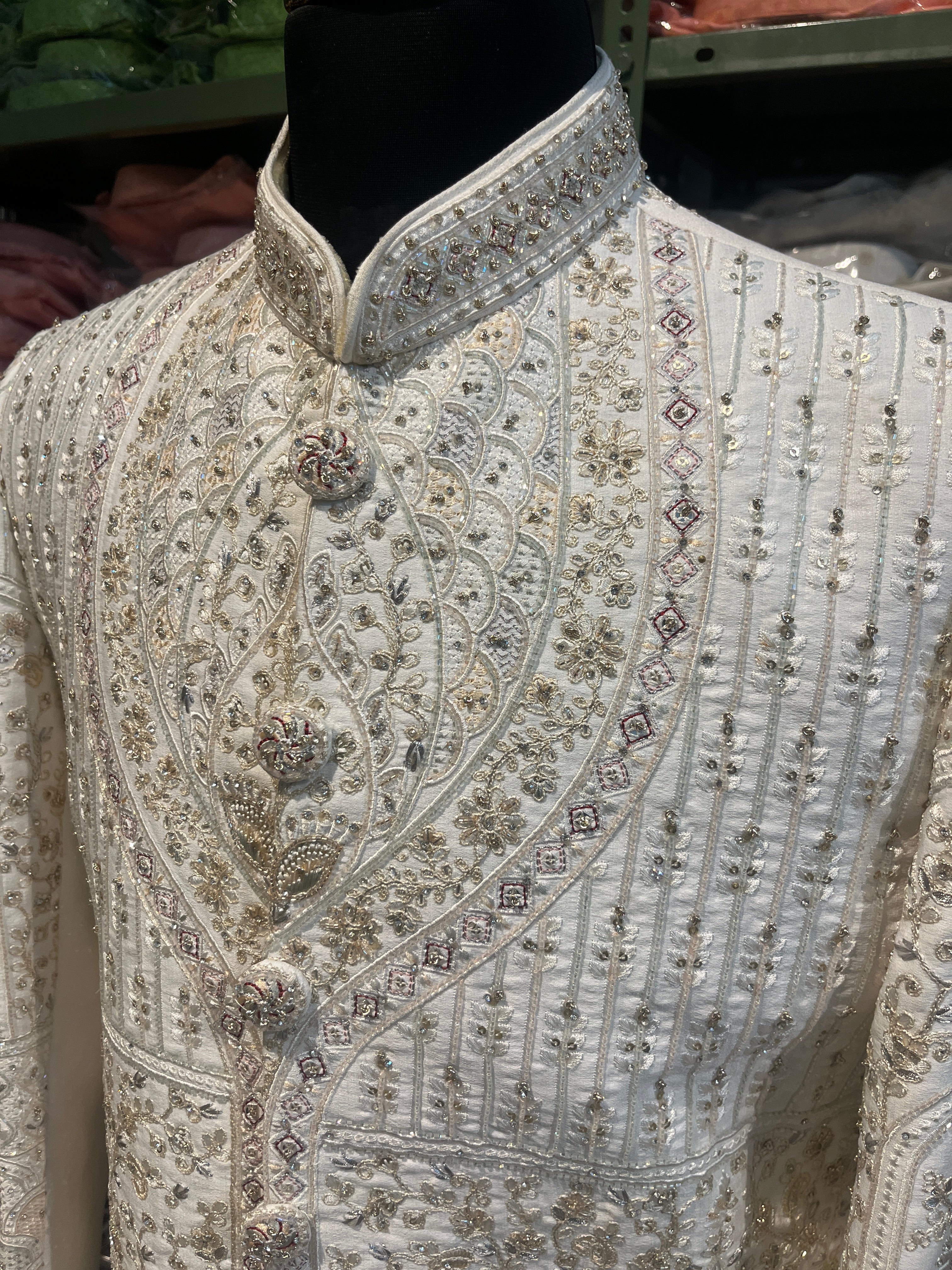 Ivory wedding Sherwani | groom and Groomsmen outfit | indian pakistani wedding dress for men