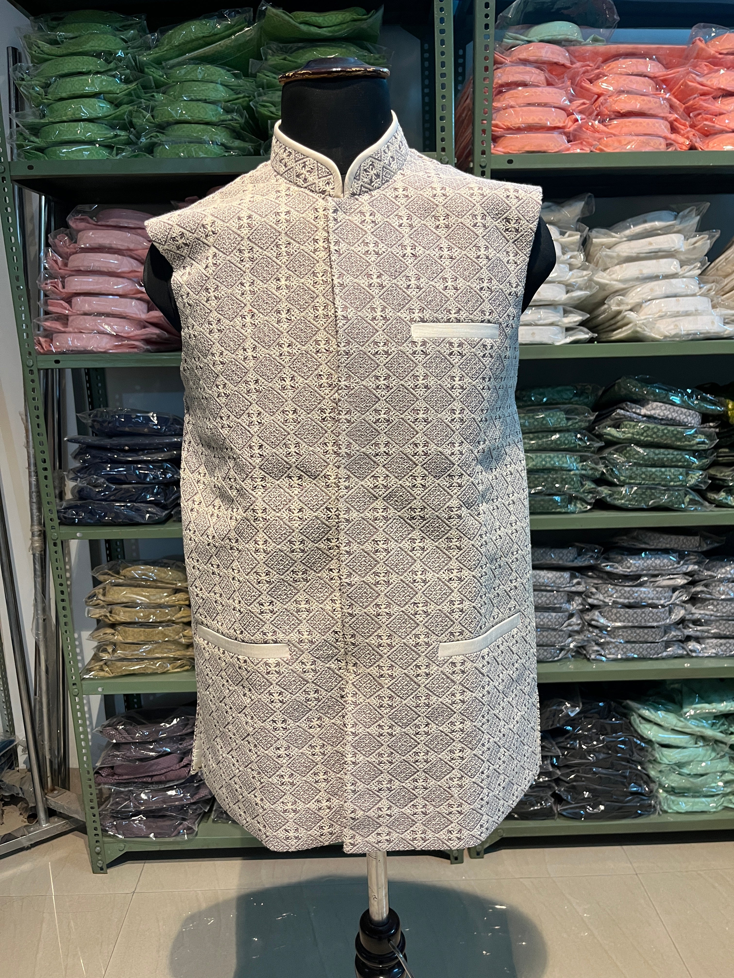 Chikankari Nehru Jacket For Men | Modi Jacket | Indian wedding wear outfits | waistcoat | kurta jacket