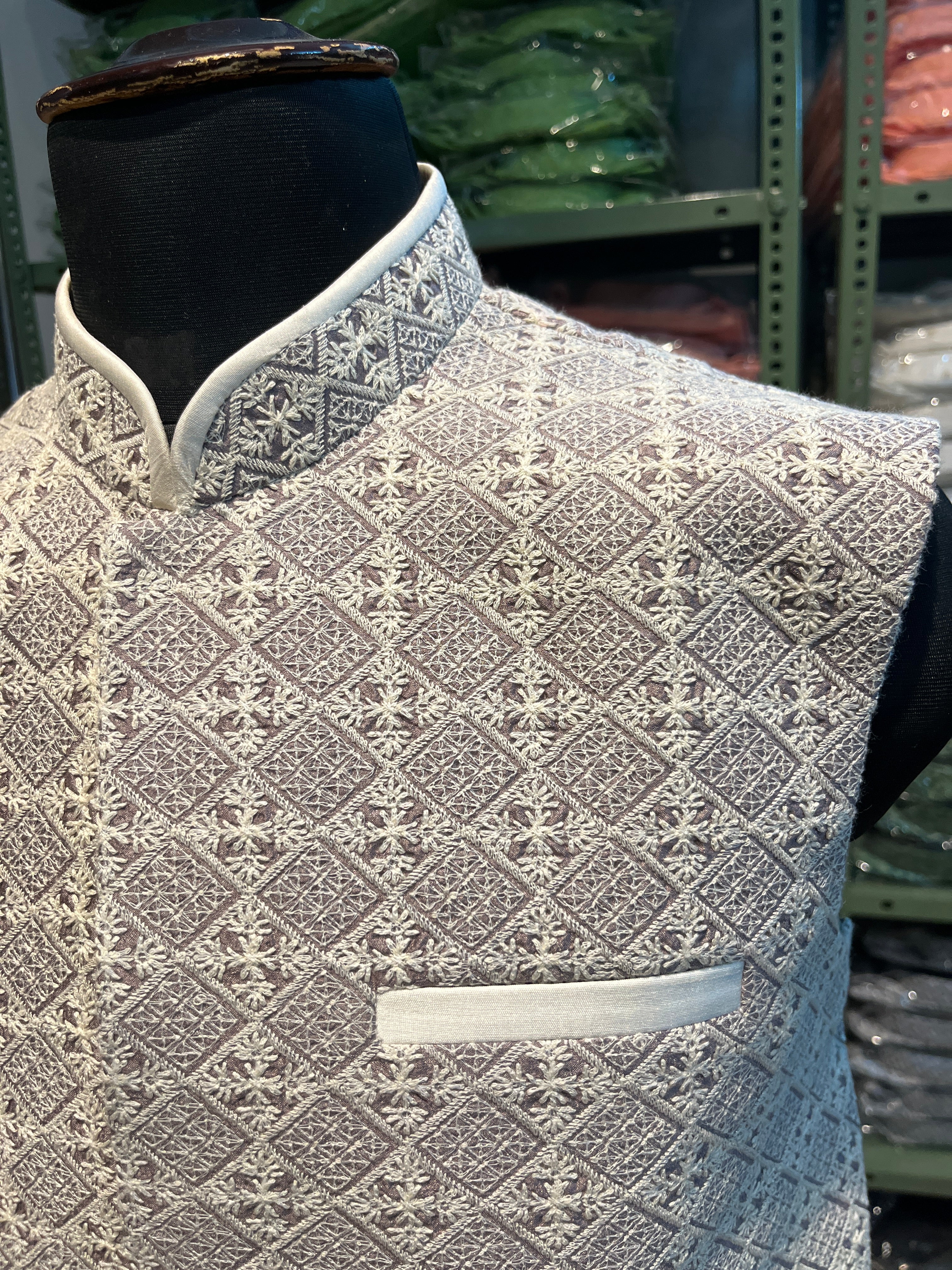 Chikankari Nehru Jacket For Men | Modi Jacket | Indian wedding wear outfits | waistcoat | kurta jacket