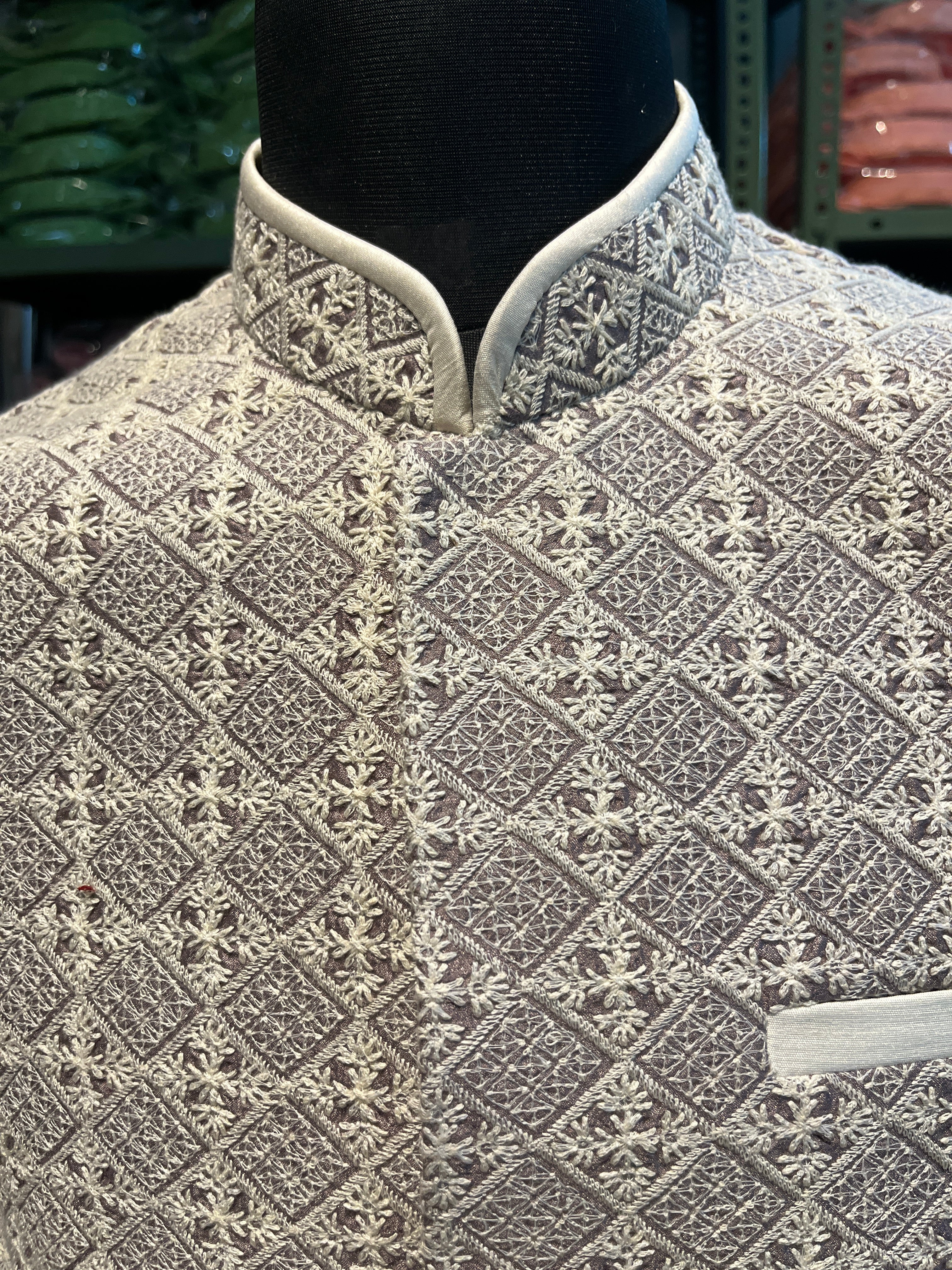 Chikankari Nehru Jacket For Men | Modi Jacket | Indian wedding wear outfits | waistcoat | kurta jacket