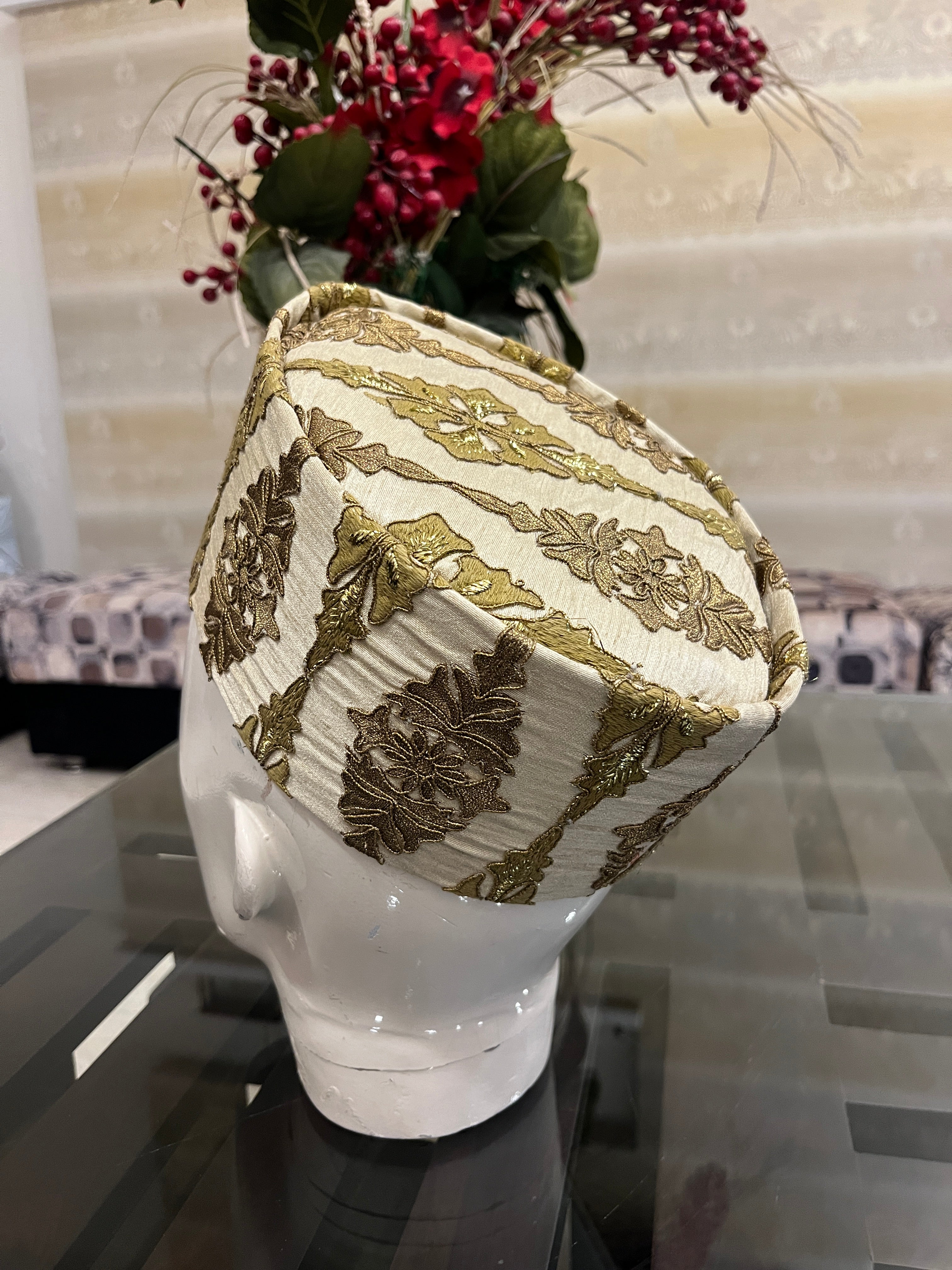 African Kente Kufi Hat, Kofi Hat, Ankara Cap, African Men Hat, Choir, White History Month Men Accessoy