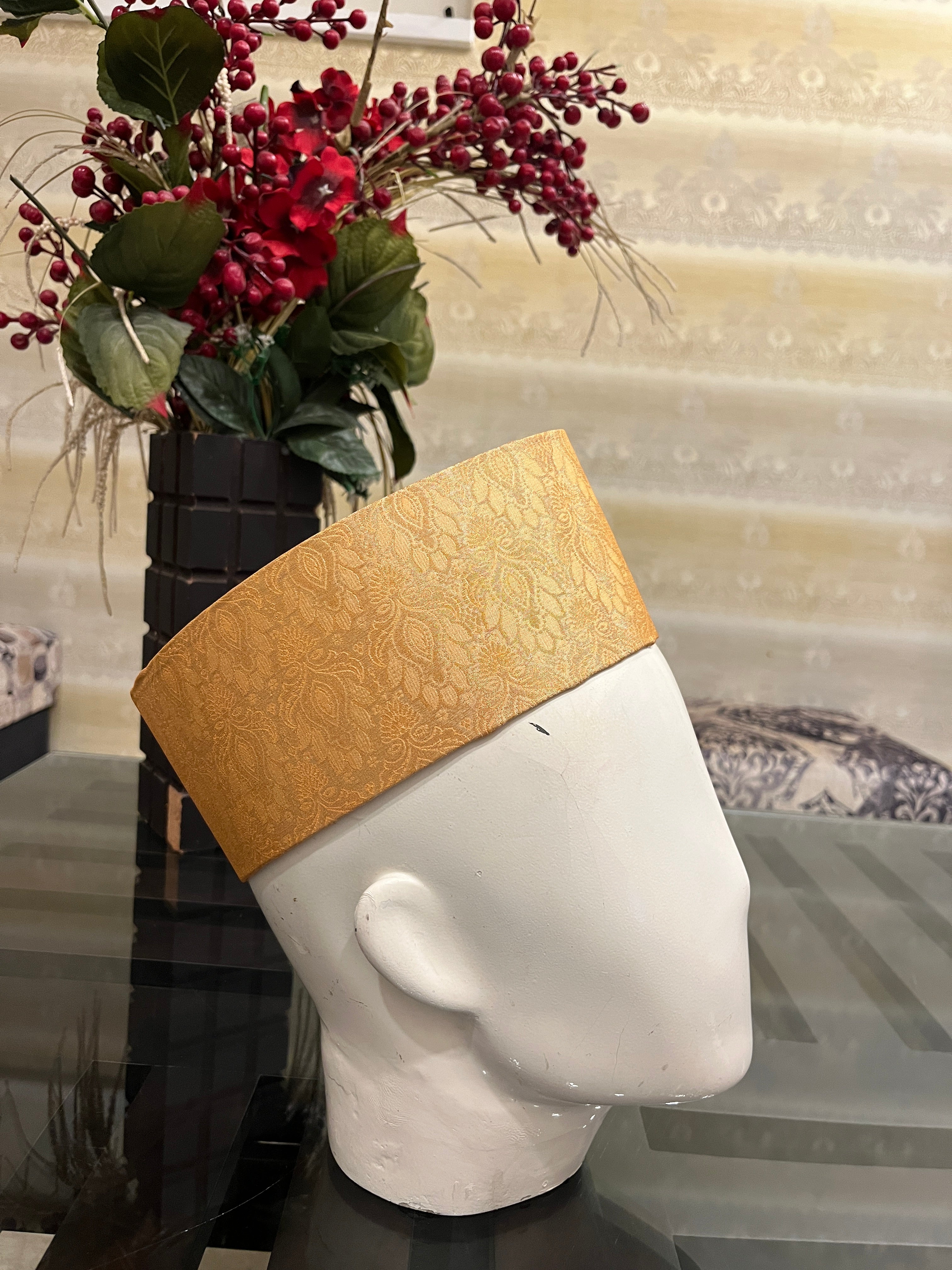 African Kente Kufi Hat, puja hat , Kofi Hat, Ankara Cap, African Men Hat, Choir, Black History Month Men Accessory