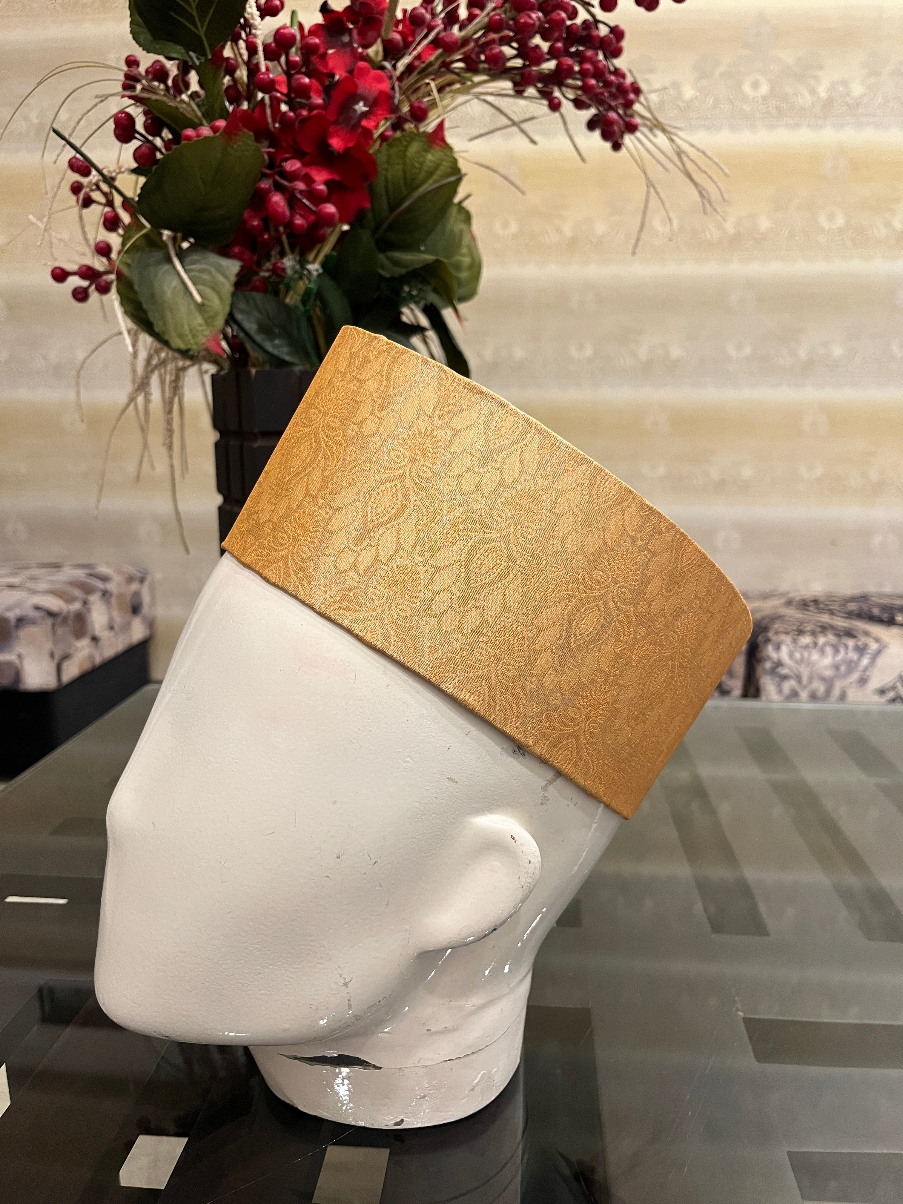 African Kente Kufi Hat, puja hat , Kofi Hat, Ankara Cap, African Men Hat, Choir, Black History Month Men Accessory