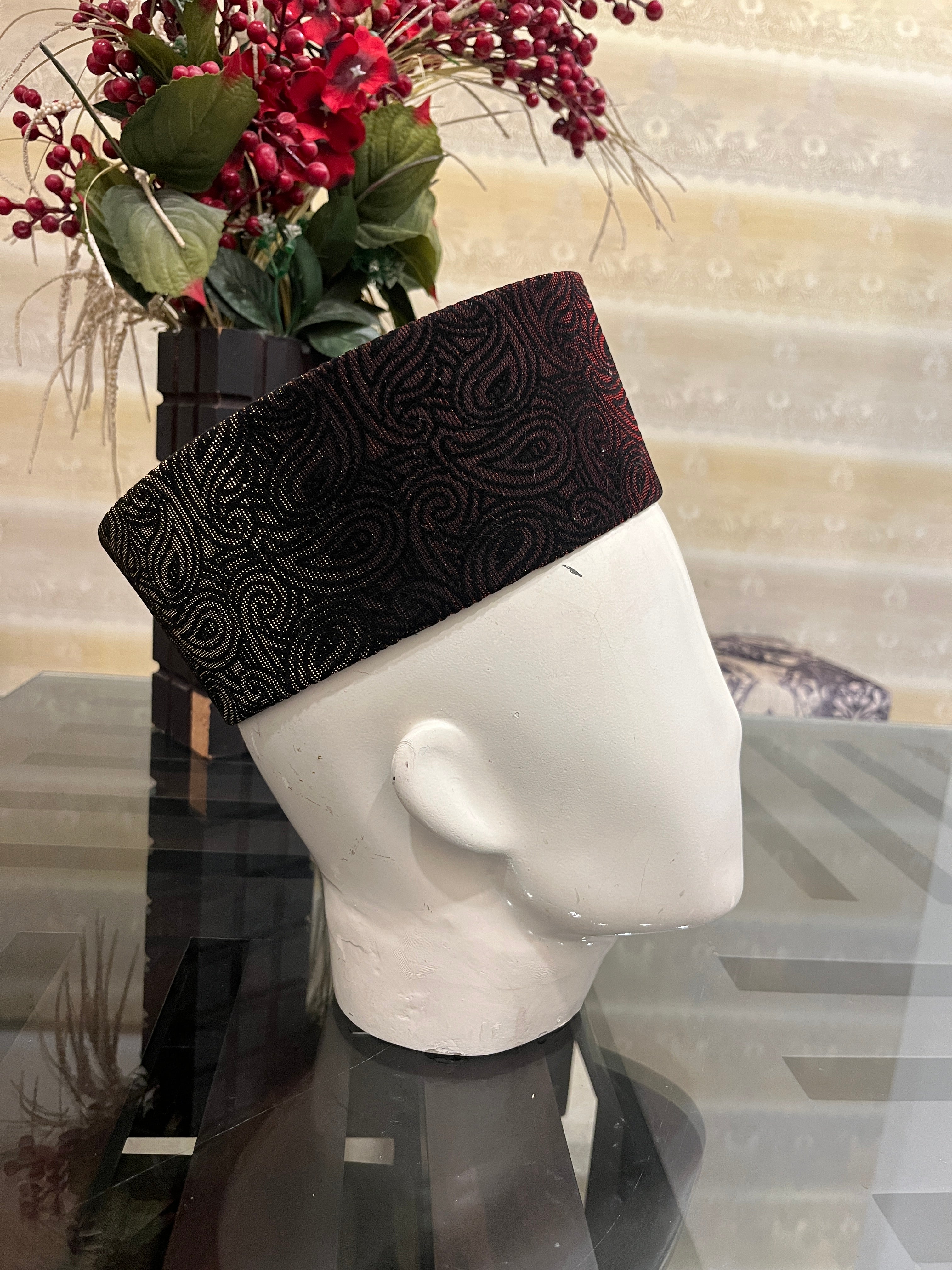 African Kente Kufi Hat, Kofi Hat, Ankara Cap, African Men Hat, Choir, White History Month Men Accessory