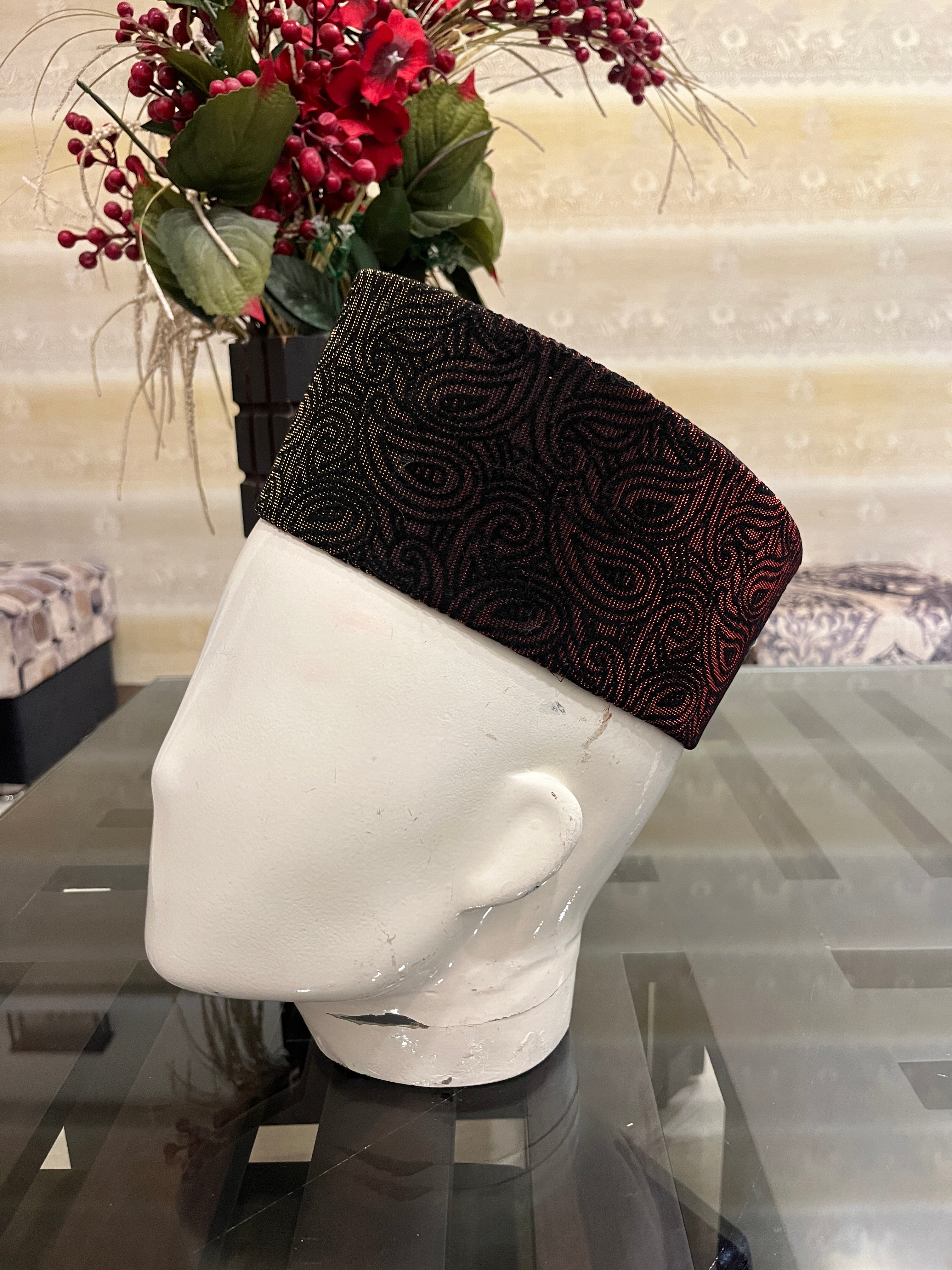 African Kente Kufi Hat, Kofi Hat, Ankara Cap, African Men Hat, Choir, White History Month Men Accessory