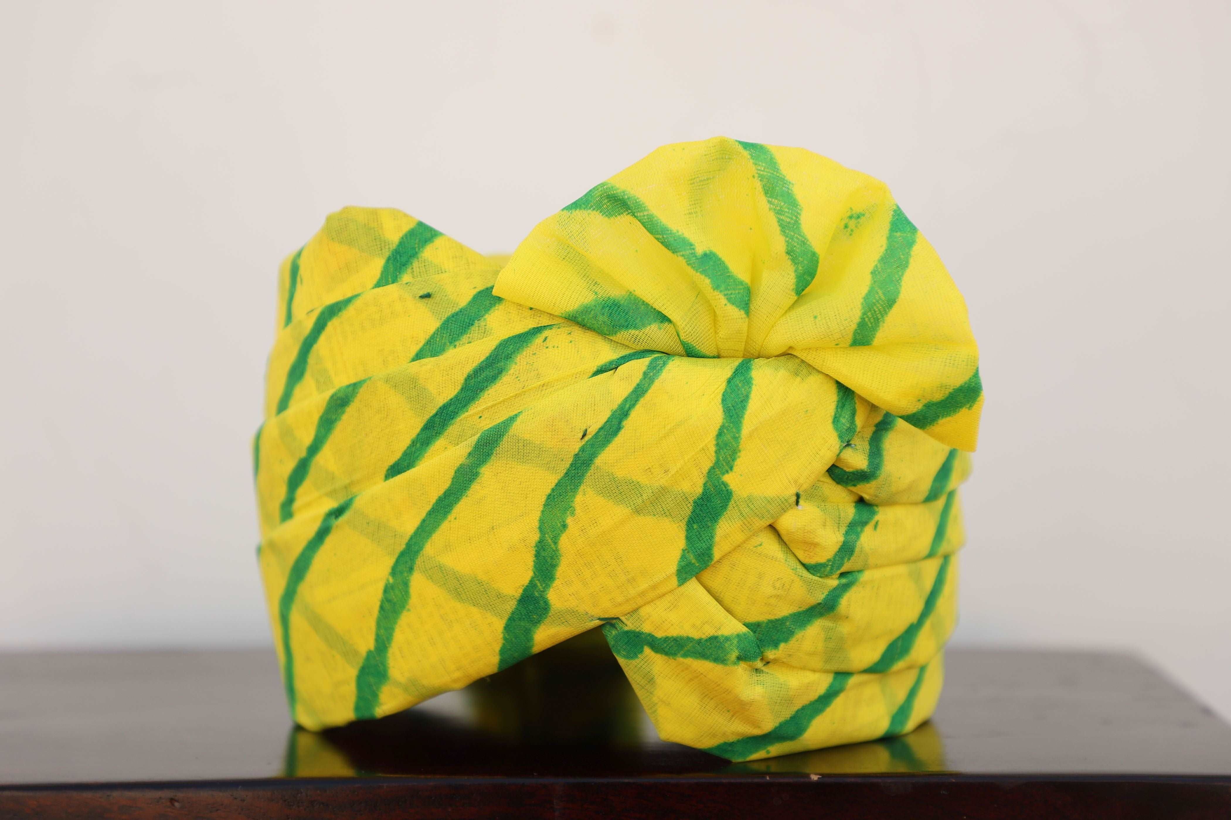 Traditional Readymade Fabric Lehriya Striped Print Cotton Safa/ Turban/ Pheta/pagri   Pheta (Turban Safa) For Men For Wedding/marriage And Traditional Function