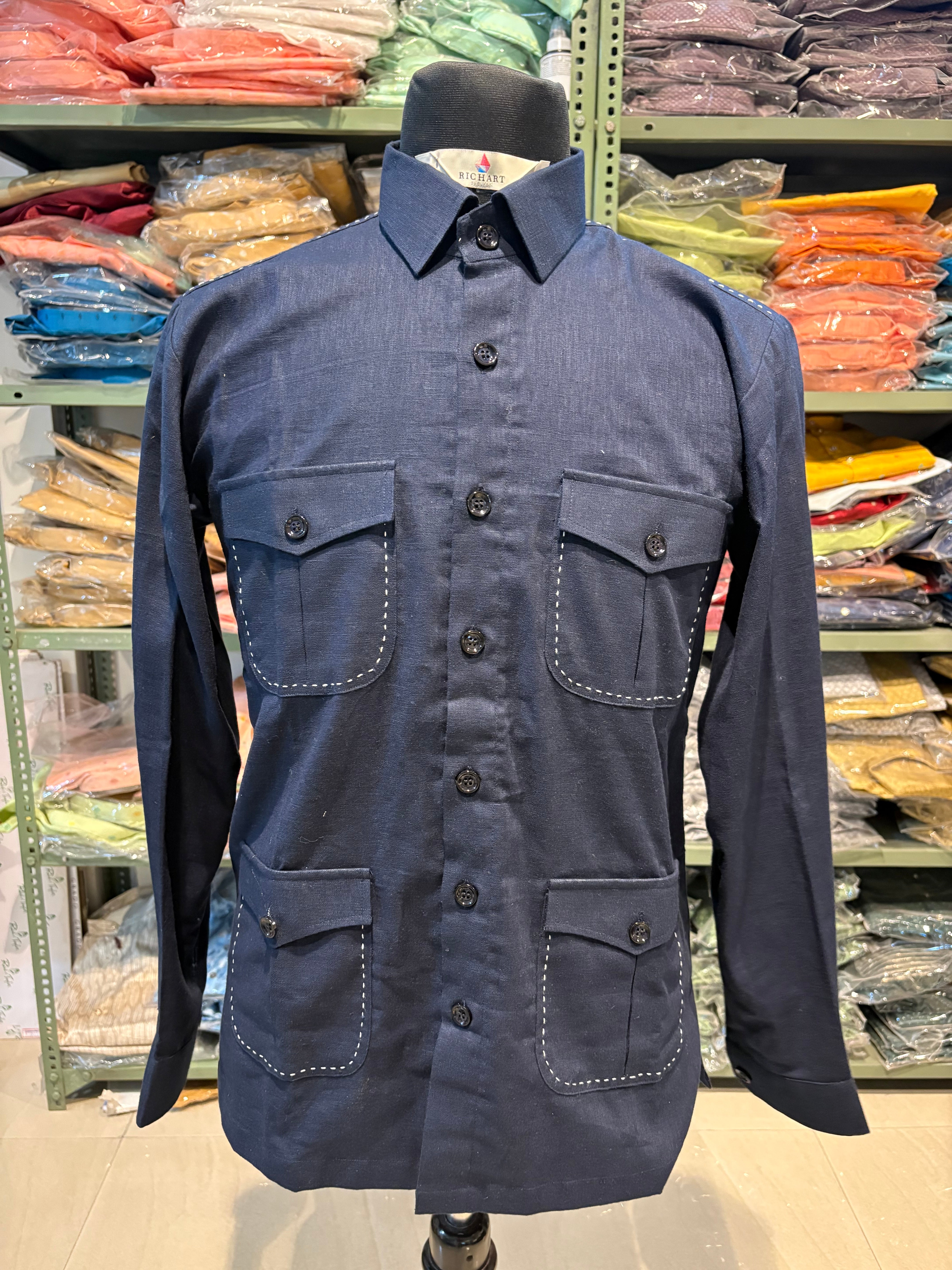 Linen Safari shirts for men |  summer wedding outfit for men | resort wear | beach wear | beach wedding outfit