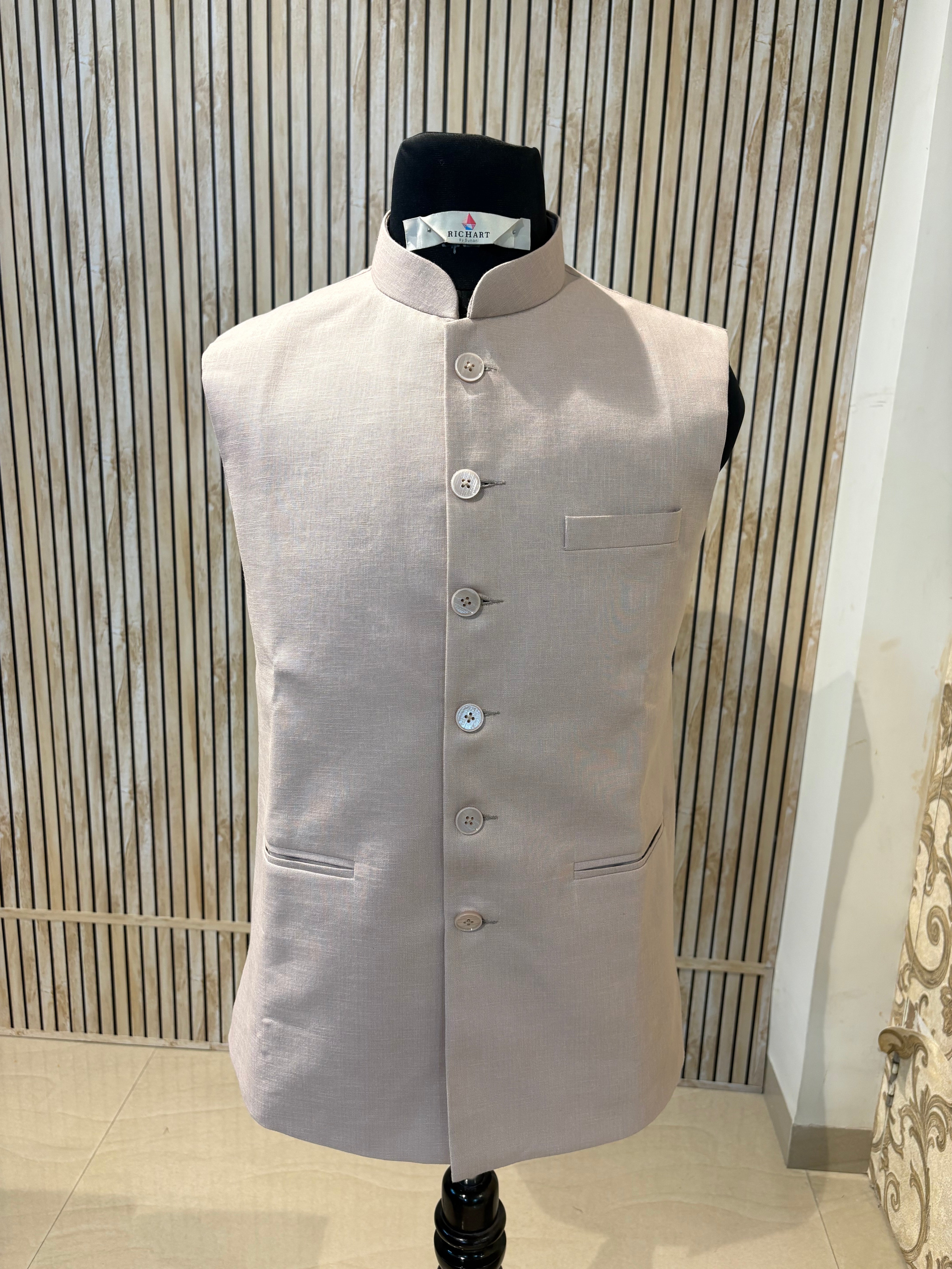 Plain Linen Nehru Jacket For Men | modi jacket | Summer outfit for wedding and festivals