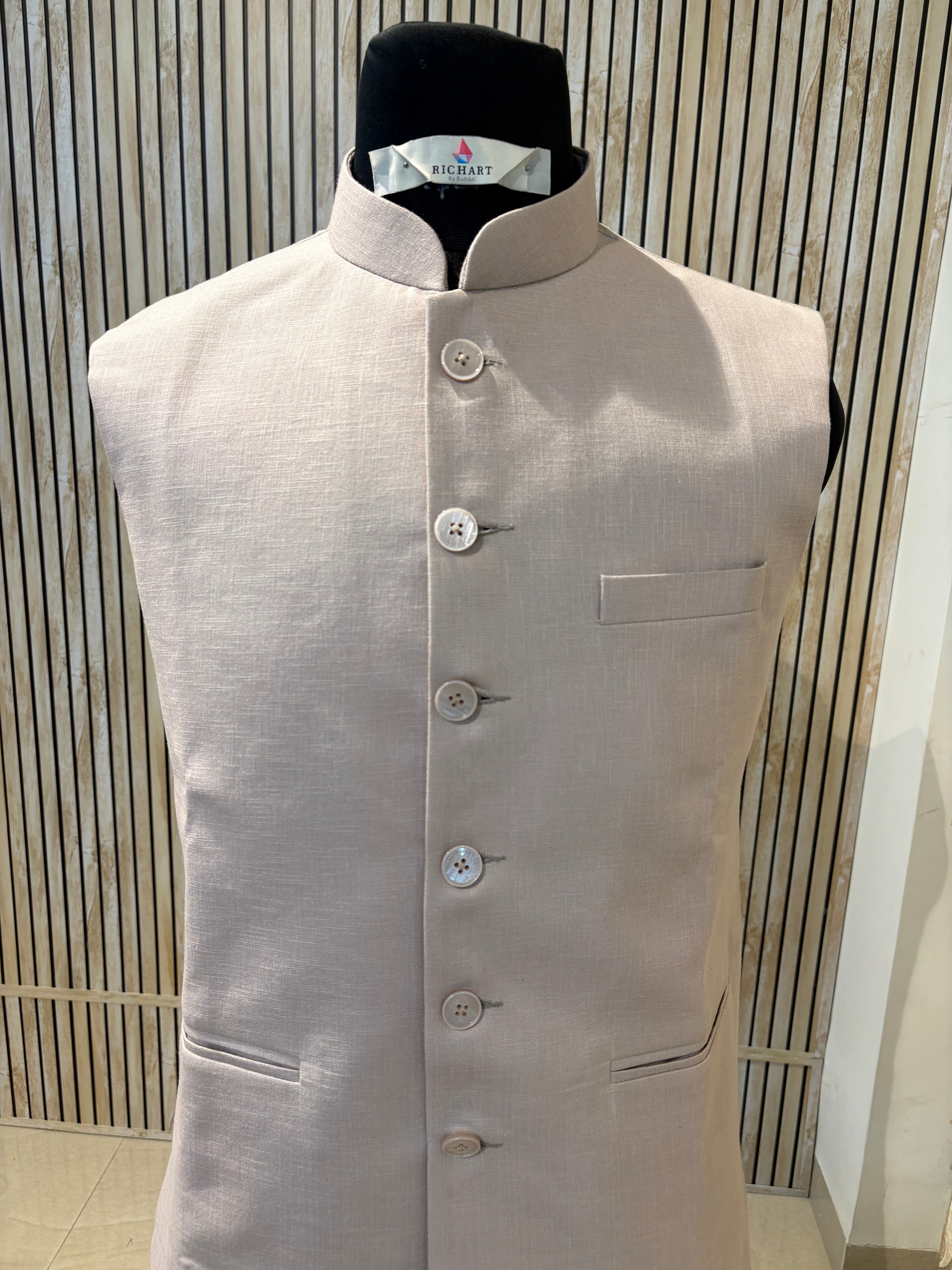 Plain Linen Nehru Jacket For Men | modi jacket | Summer outfit for wedding and festivals