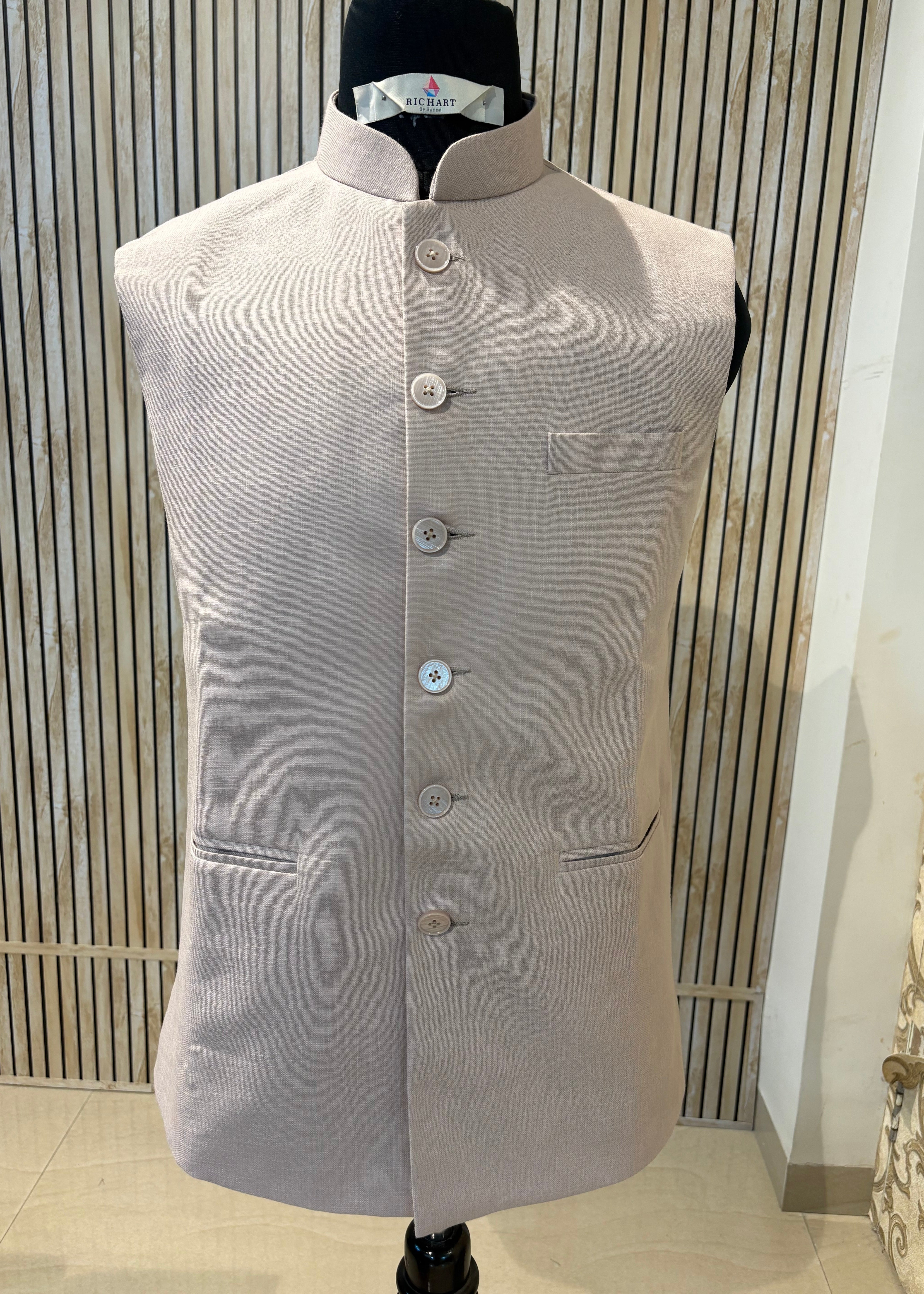 Plain Linen Nehru Jacket For Men | modi jacket | Summer outfit for wedding and festivals