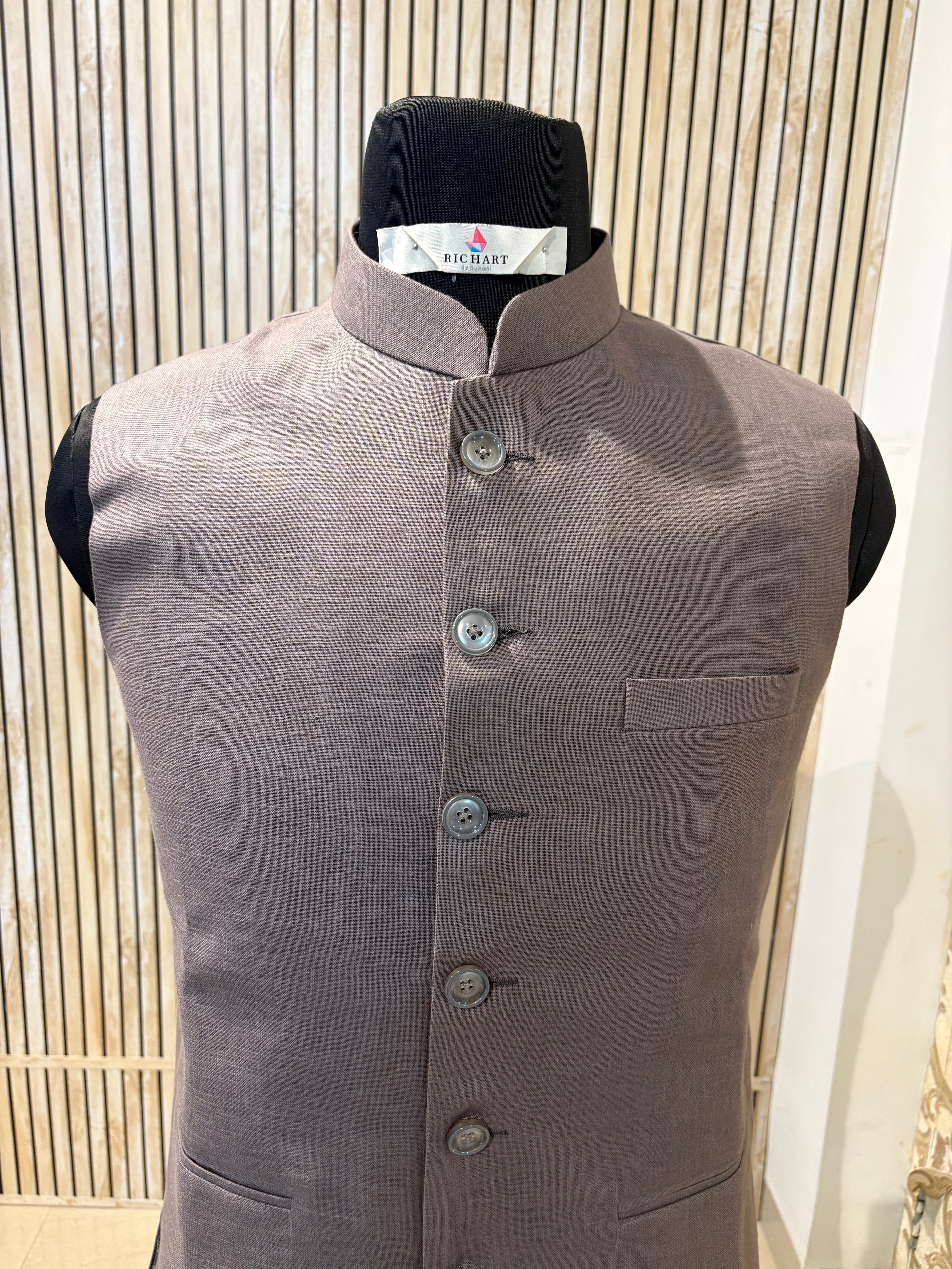 Plain Linen Nehru Jacket For Men | modi jacket | Summer outfit for wedding and festivals