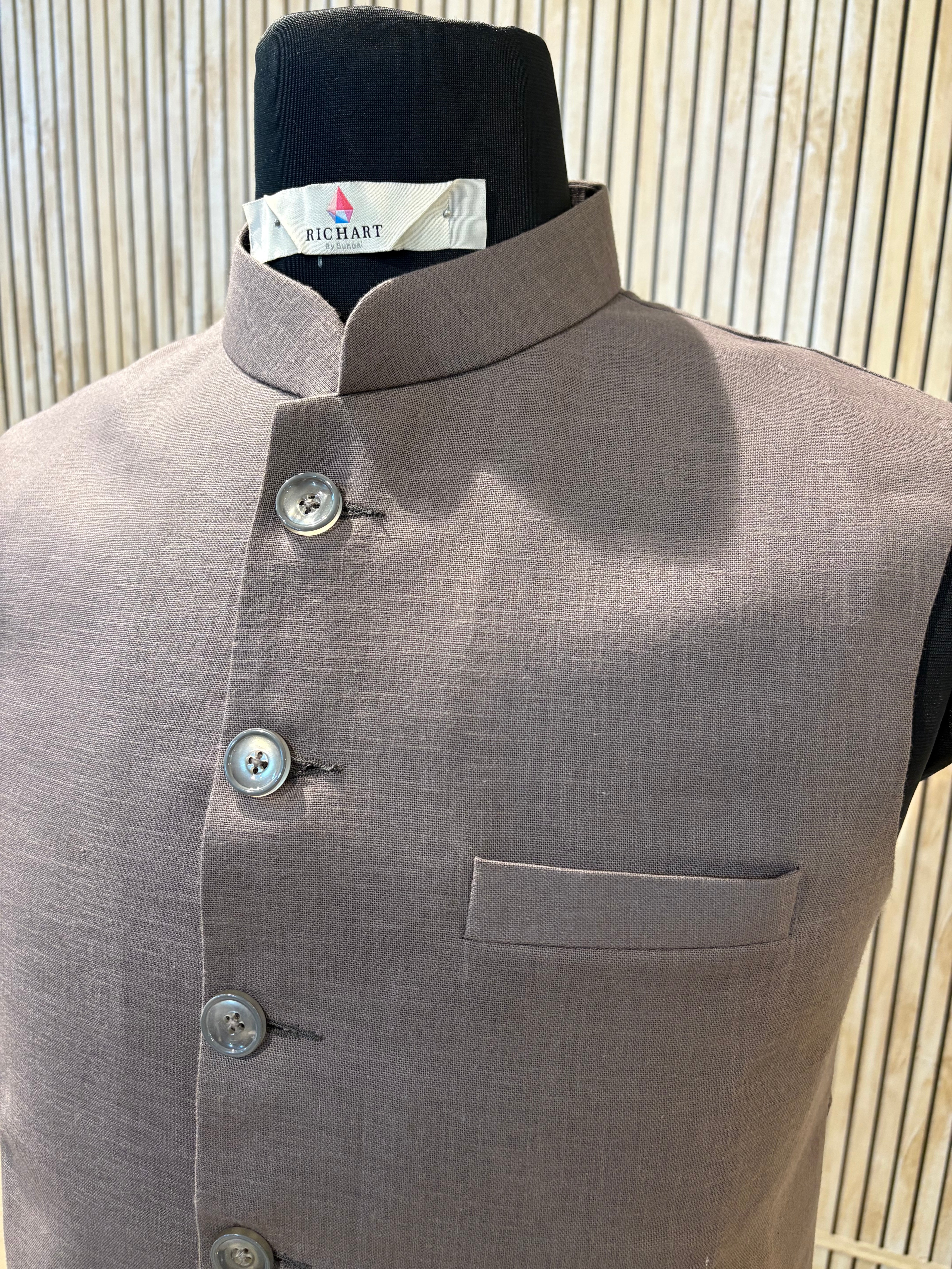 Plain Linen Nehru Jacket For Men | modi jacket | Summer outfit for wedding and festivals
