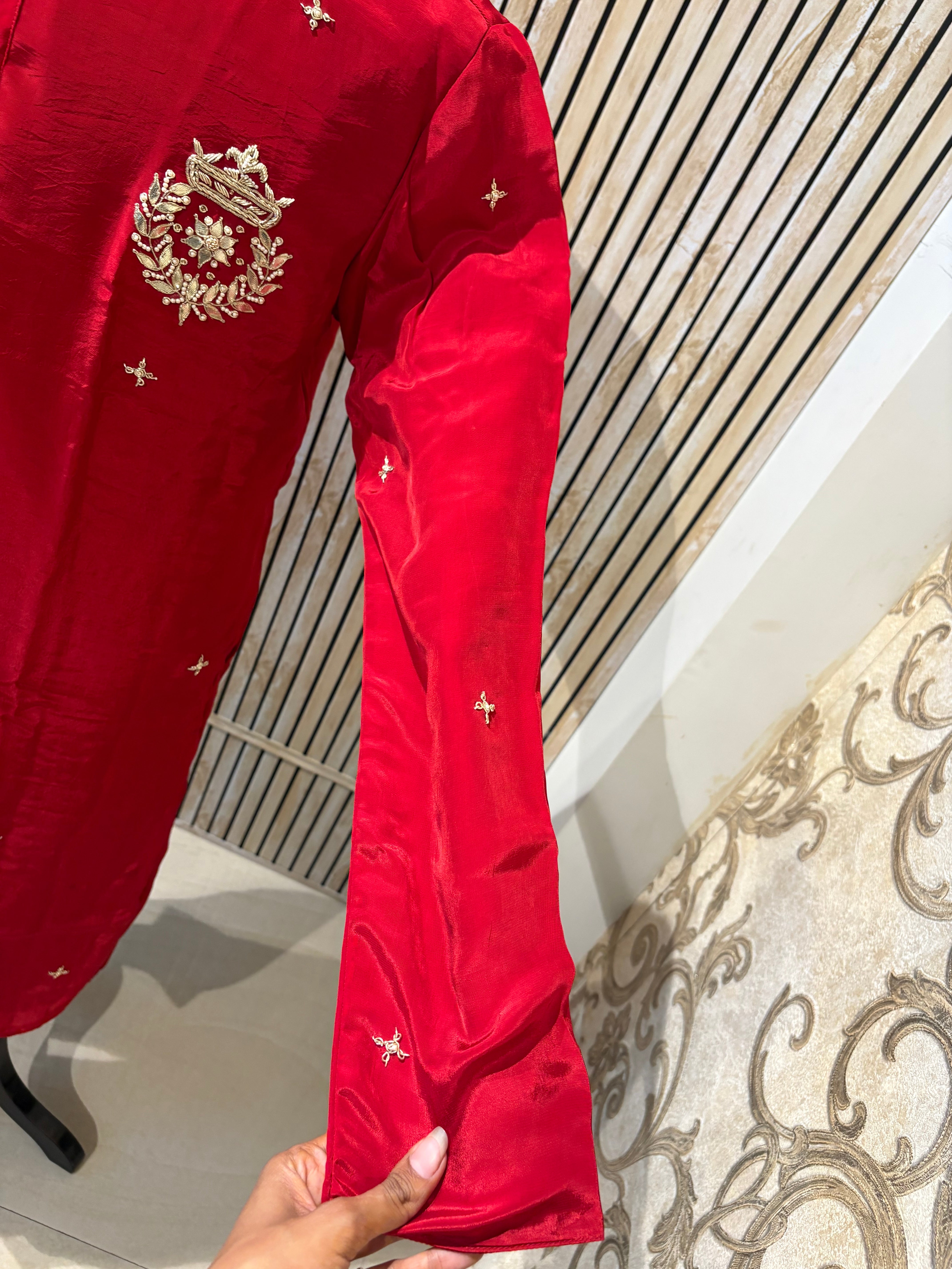 Handwork Thread Mens Kurta & Pants Set | Festive Outfit for men | Groom or Groomsmen outfit