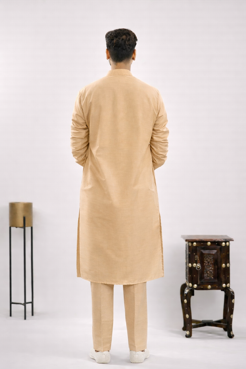Men's Silk handwork Kurta & pants Set | groom or groomsmen wear | festive kurta