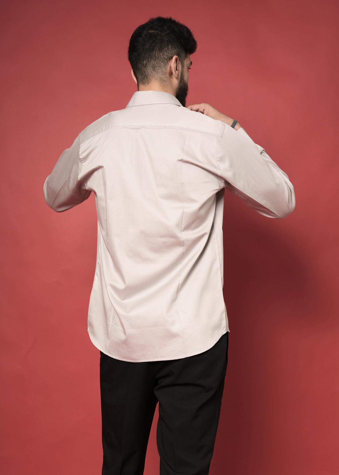Cream Handwork Shirt for Men | Pin-Tuck Front | Giza Cotton | Party Wear, Sangeet, Haldi, Wedding & Cocktail Shirt | RichArt