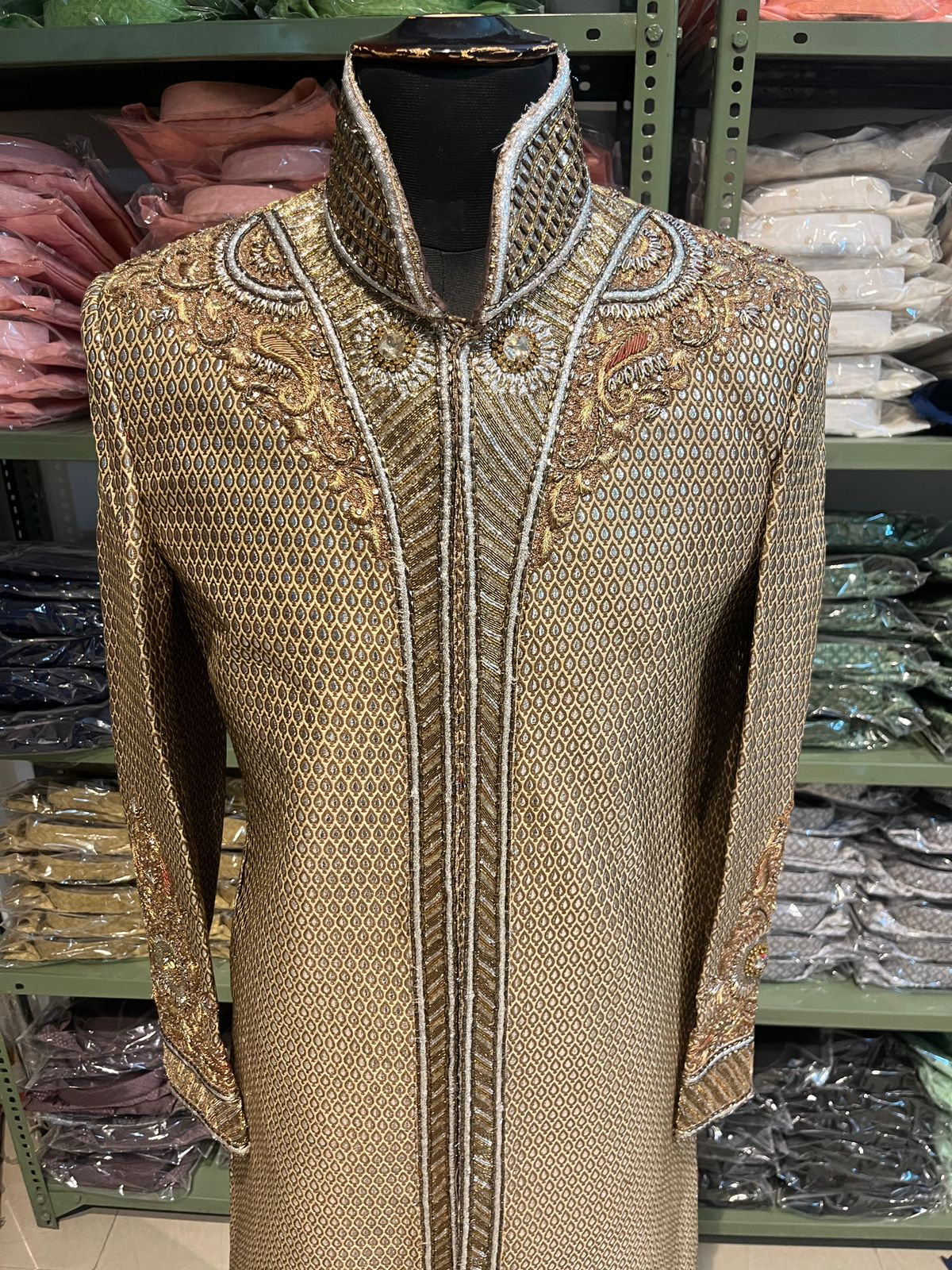 Gold sherwani for men | groom and groomsmen outfit | Indian Pakistani wedding dress men