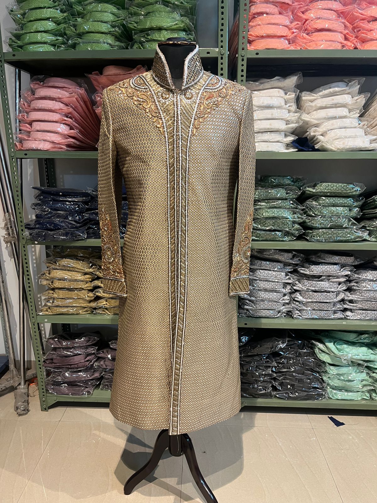 Gold sherwani for men | groom and groomsmen outfit | Indian Pakistani wedding dress men