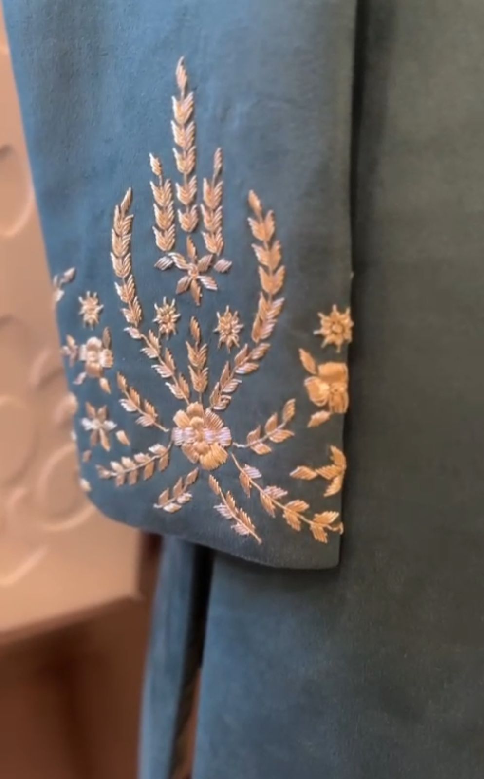 Green Velvet Handwork Achkan For Men | Groom Outfit | Coktail Party Outfit | Groomsmen outfit | Velvet Sherwani For Wedding