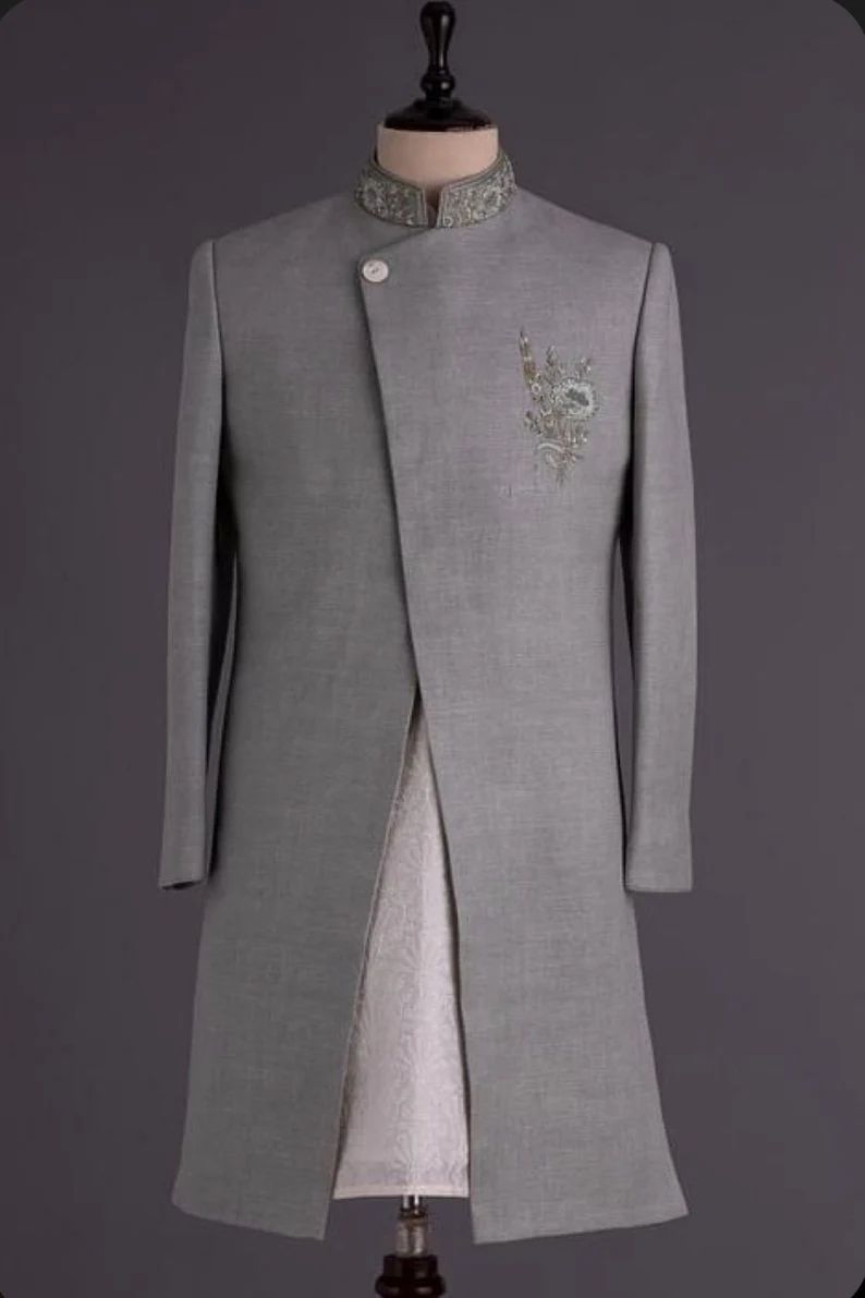 Men's Handwork Indo Western | Achkan | Bandgala | Groom and Groomsmen Outfit