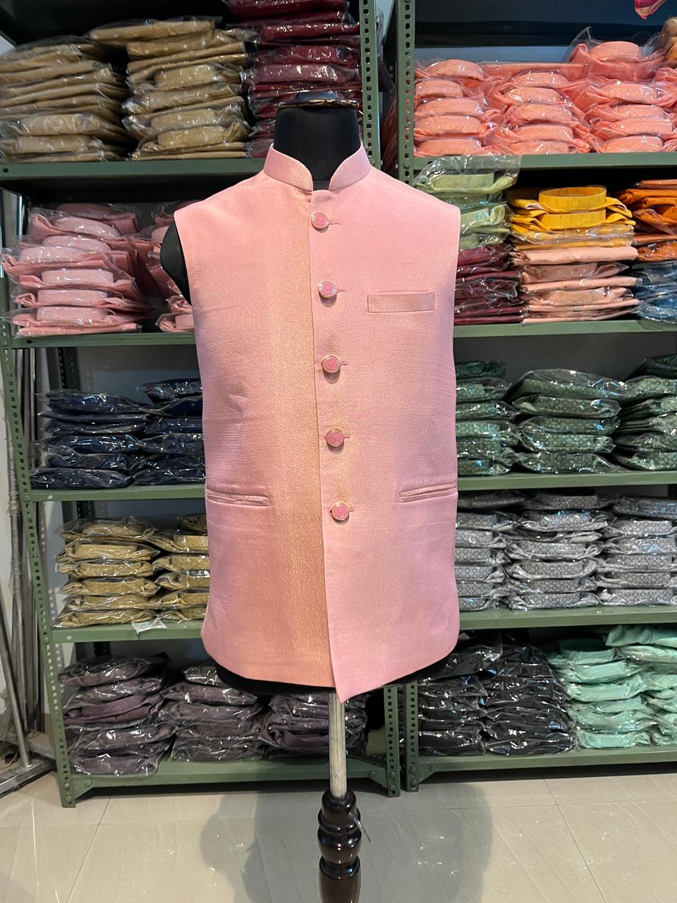 Silk Fabric Nehru Jacket For Men | Modi Jacket | Indian wedding wear outfits | waistcoat | kurta jacket