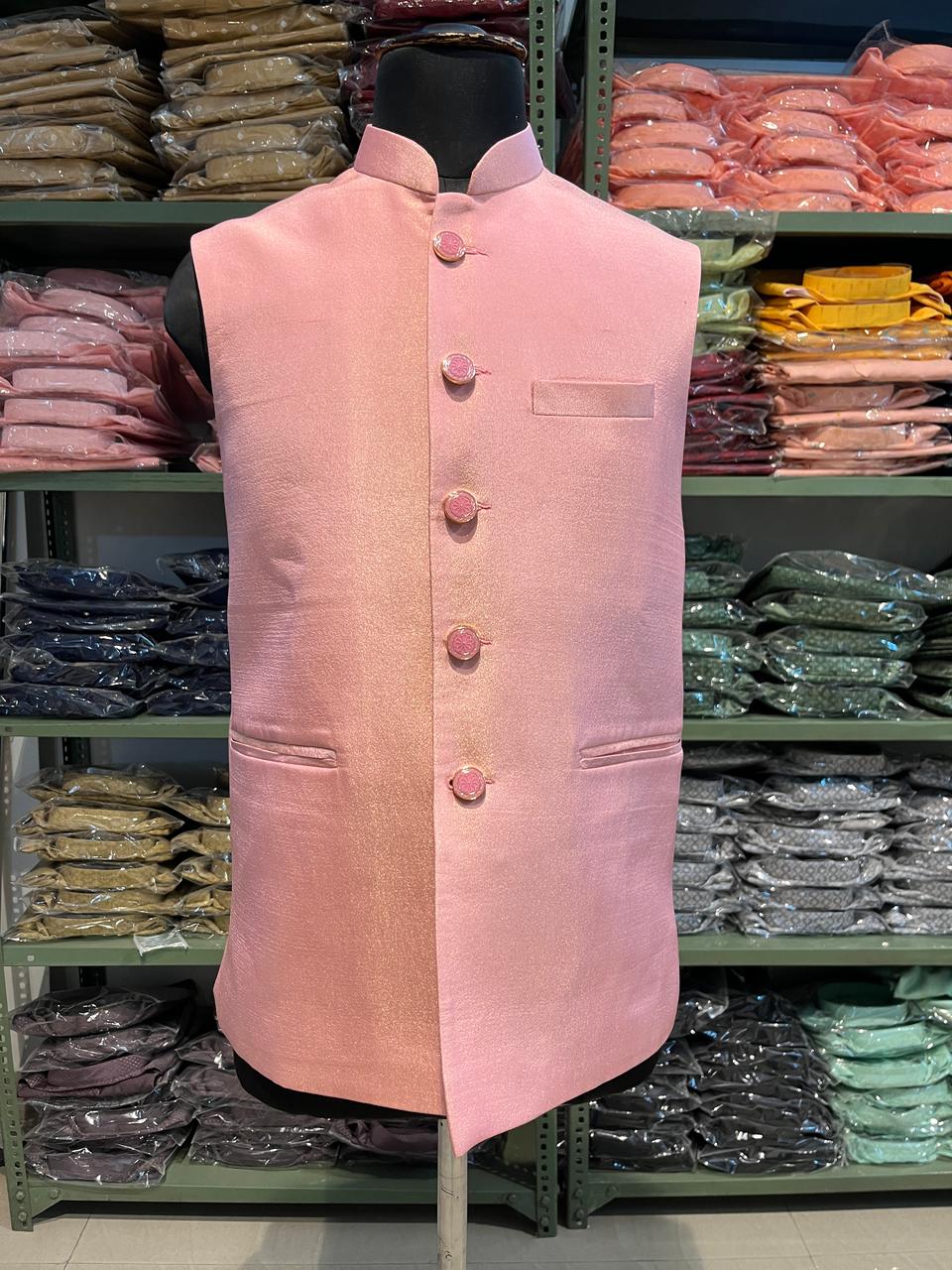 Silk Fabric Nehru Jacket For Men | Modi Jacket | Indian wedding wear outfits | waistcoat | kurta jacket