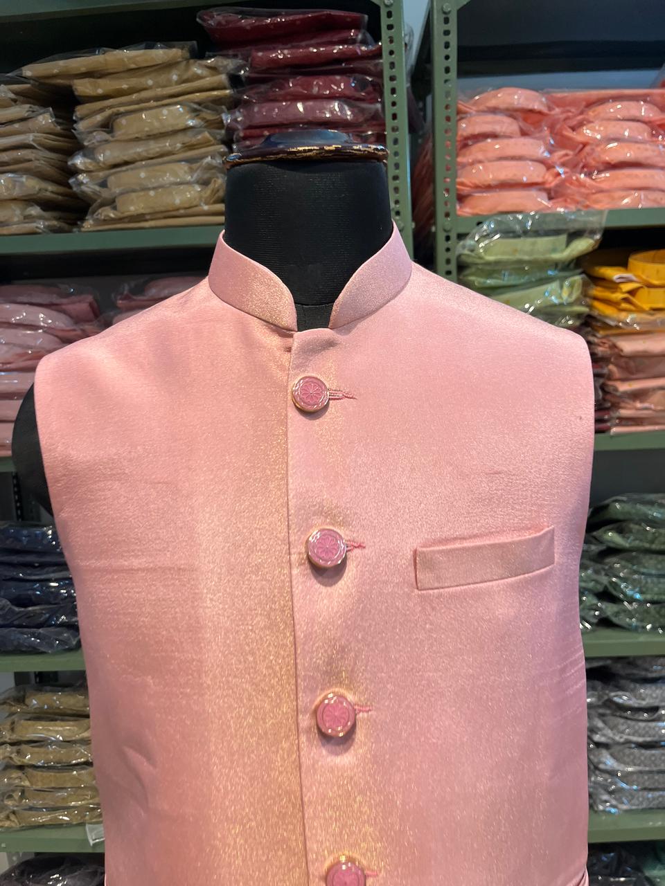 Silk Fabric Nehru Jacket For Men | Modi Jacket | Indian wedding wear outfits | waistcoat | kurta jacket