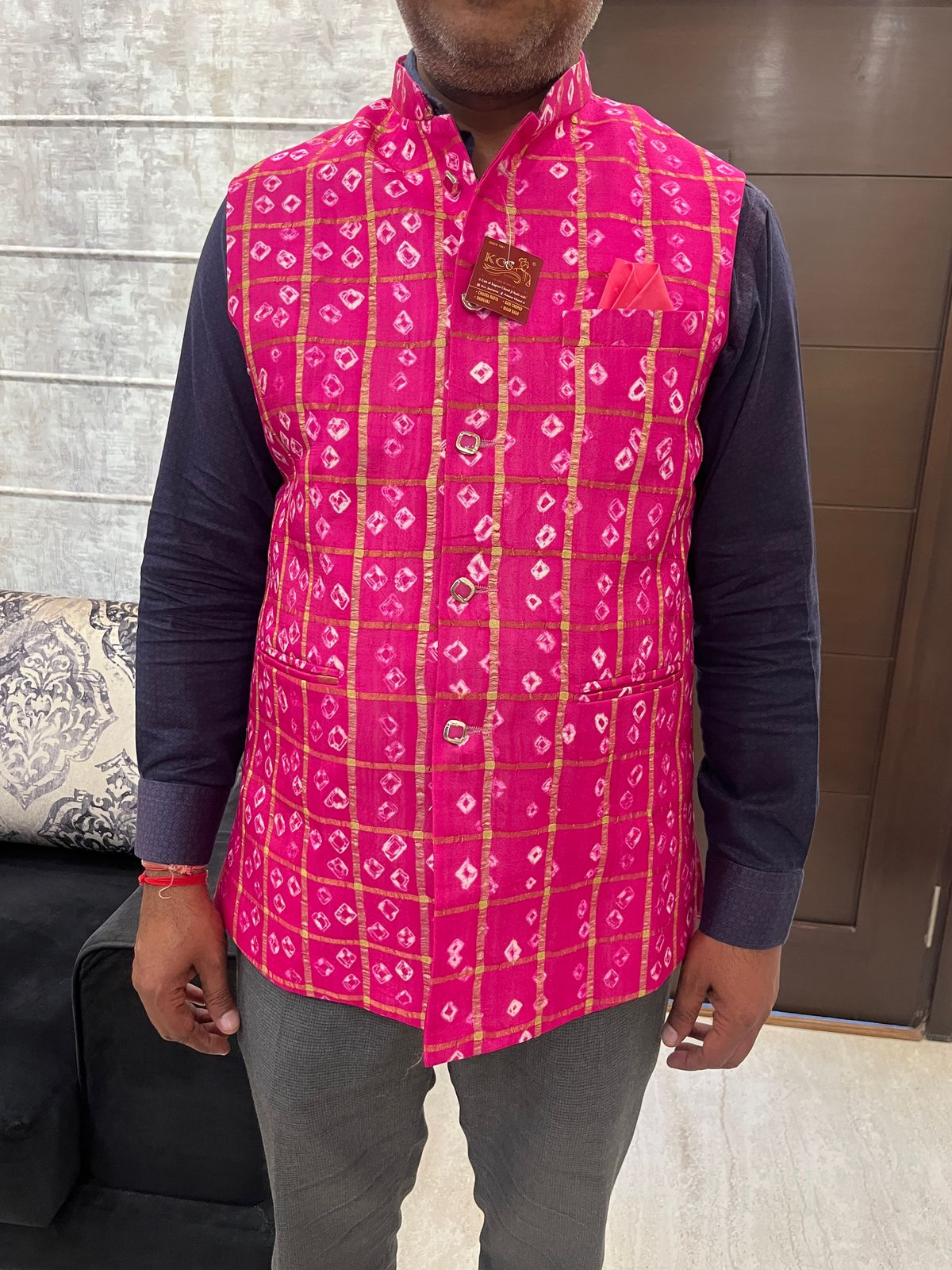 Silk Fabric Nehru Jacket For Men | Modi Jacket | Indian wedding wear outfits | waistcoat | kurta jacket