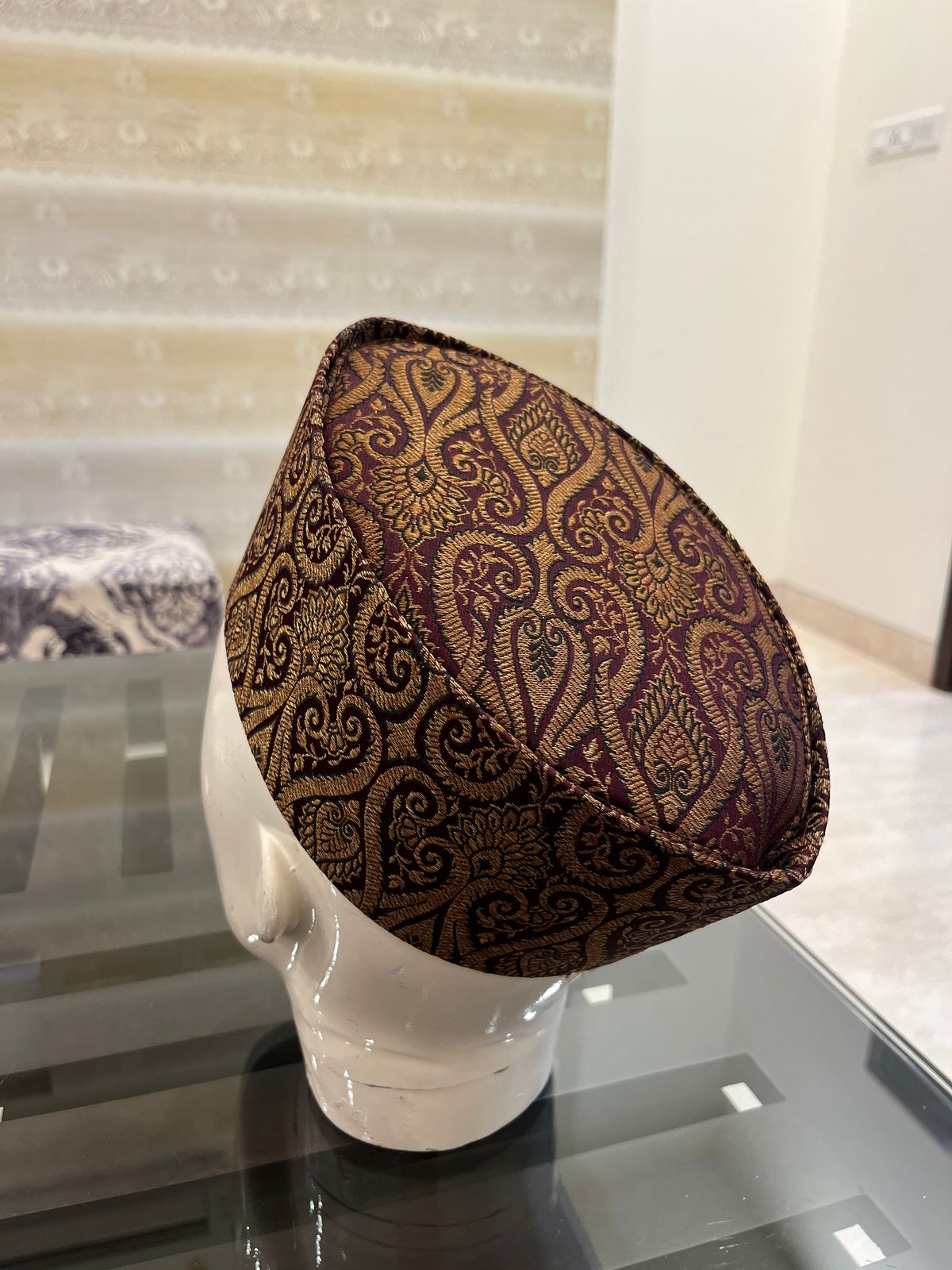 African Kente Kufi Hat, Kofi Hat, Ankara Cap, African Men Hat, Choir, History Month Men Accessory