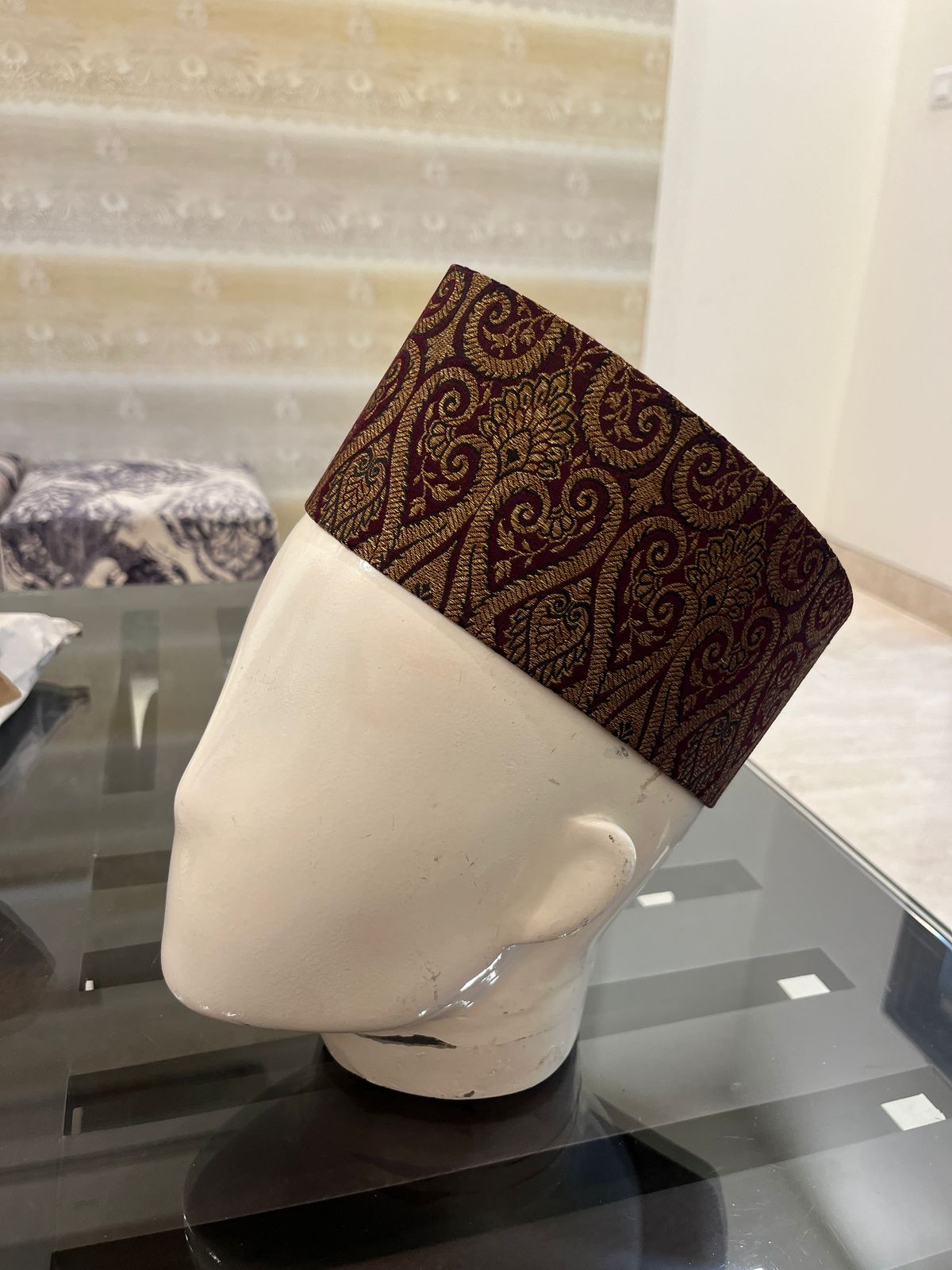 African Kente Kufi Hat, Kofi Hat, Ankara Cap, African Men Hat, Choir, History Month Men Accessory