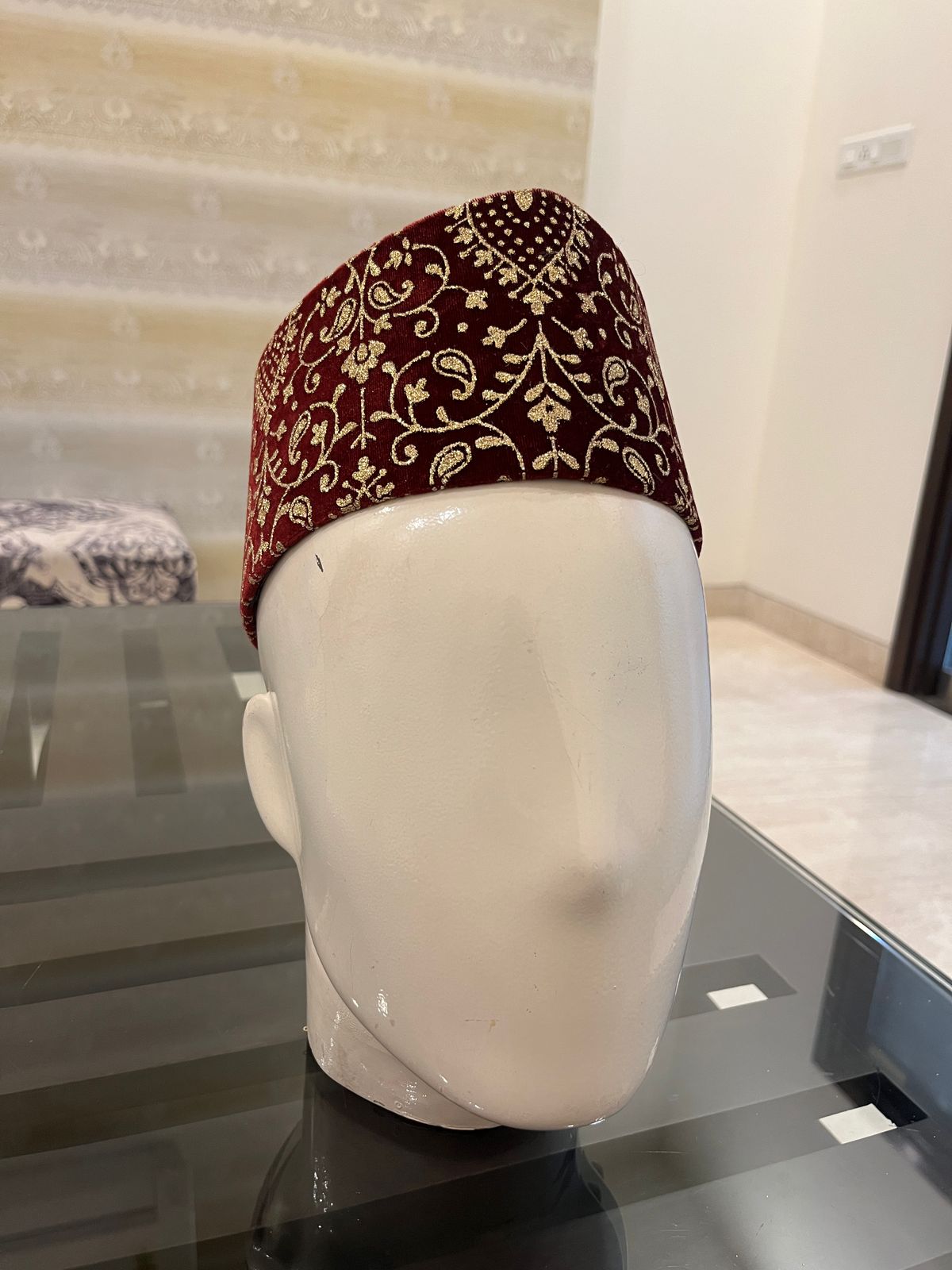 African Kente Kufi Hat, Kofi Hat, Ankara Cap, African Men Hat, Choir, History Month Men Accessory