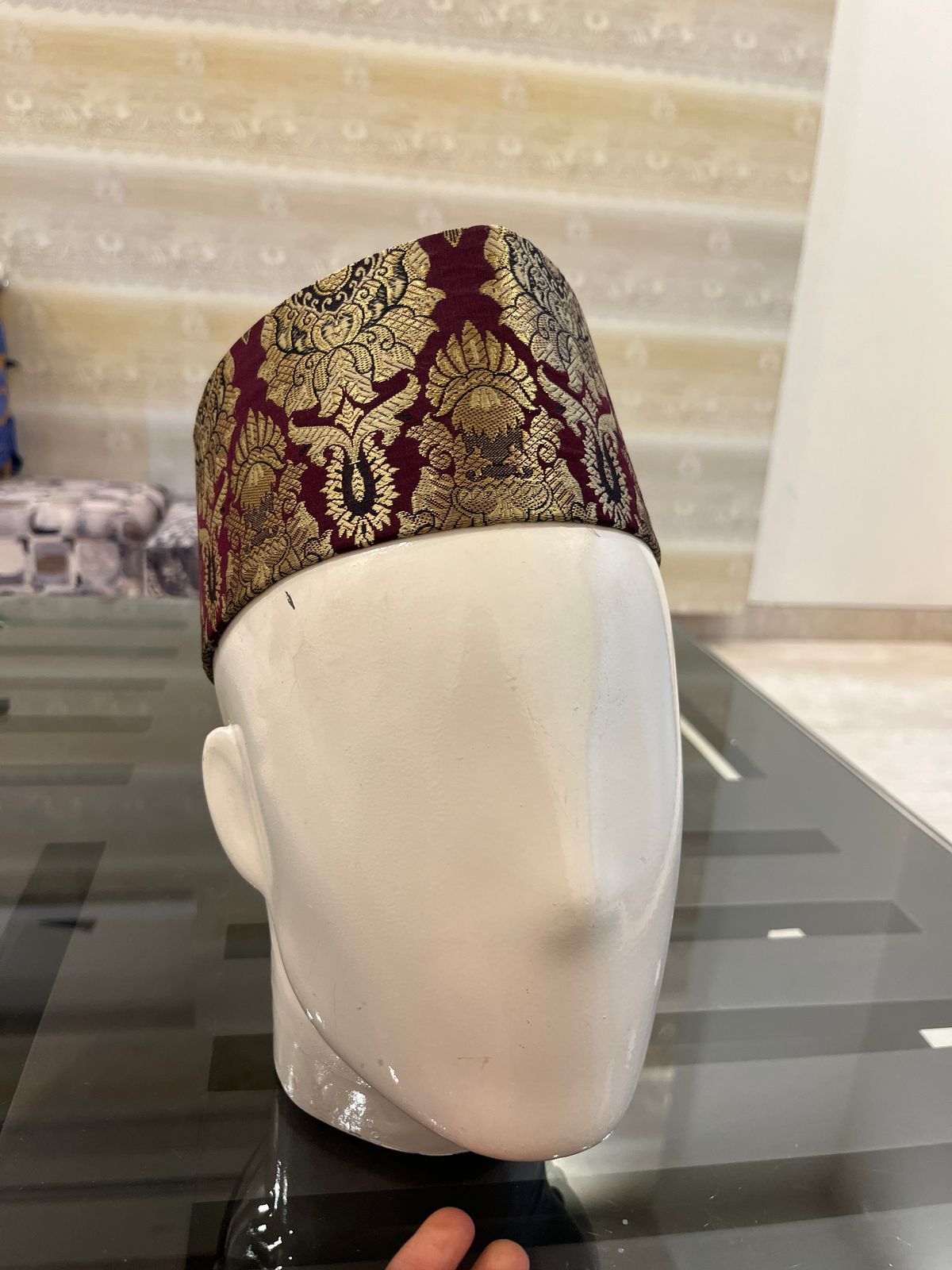 African Kente Kufi Hat, Kofi Hat, Ankara Cap, African Men Hat, Choir, History Month Men Accessory