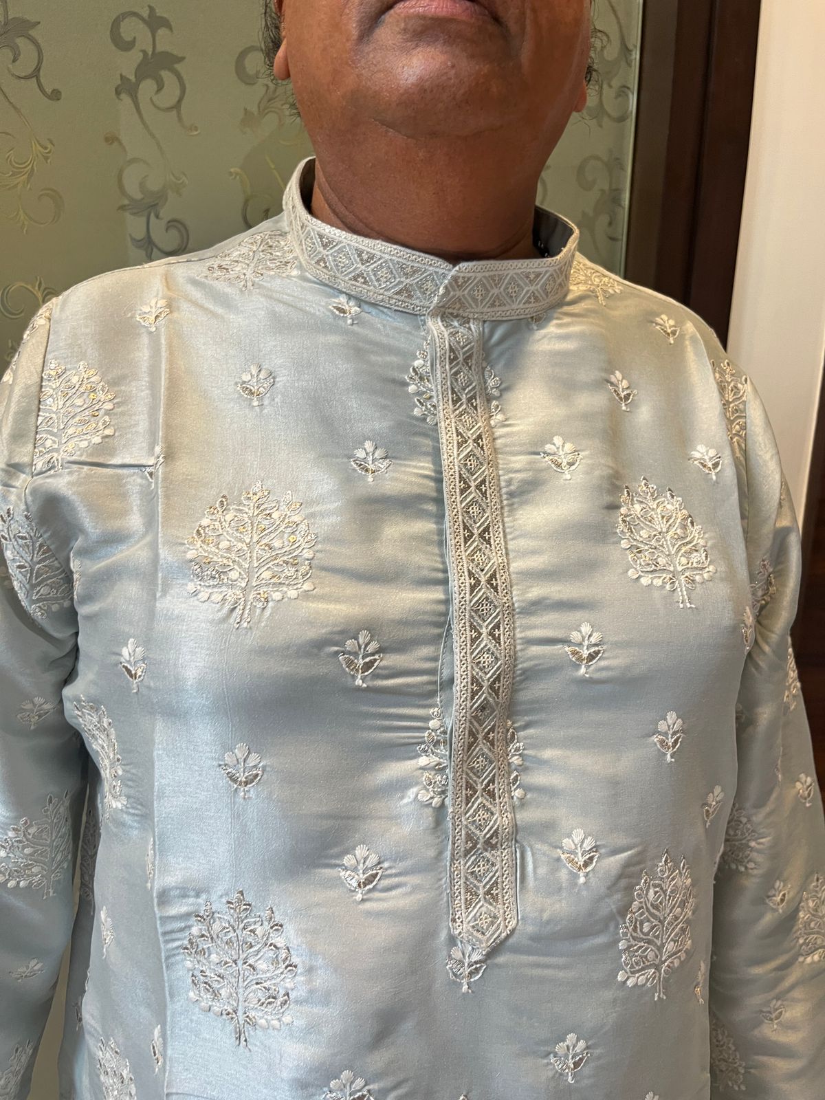 Handwork Mens Kurta & Pants Set | Festive Outfit for men | Groom or Groomsmen outfit